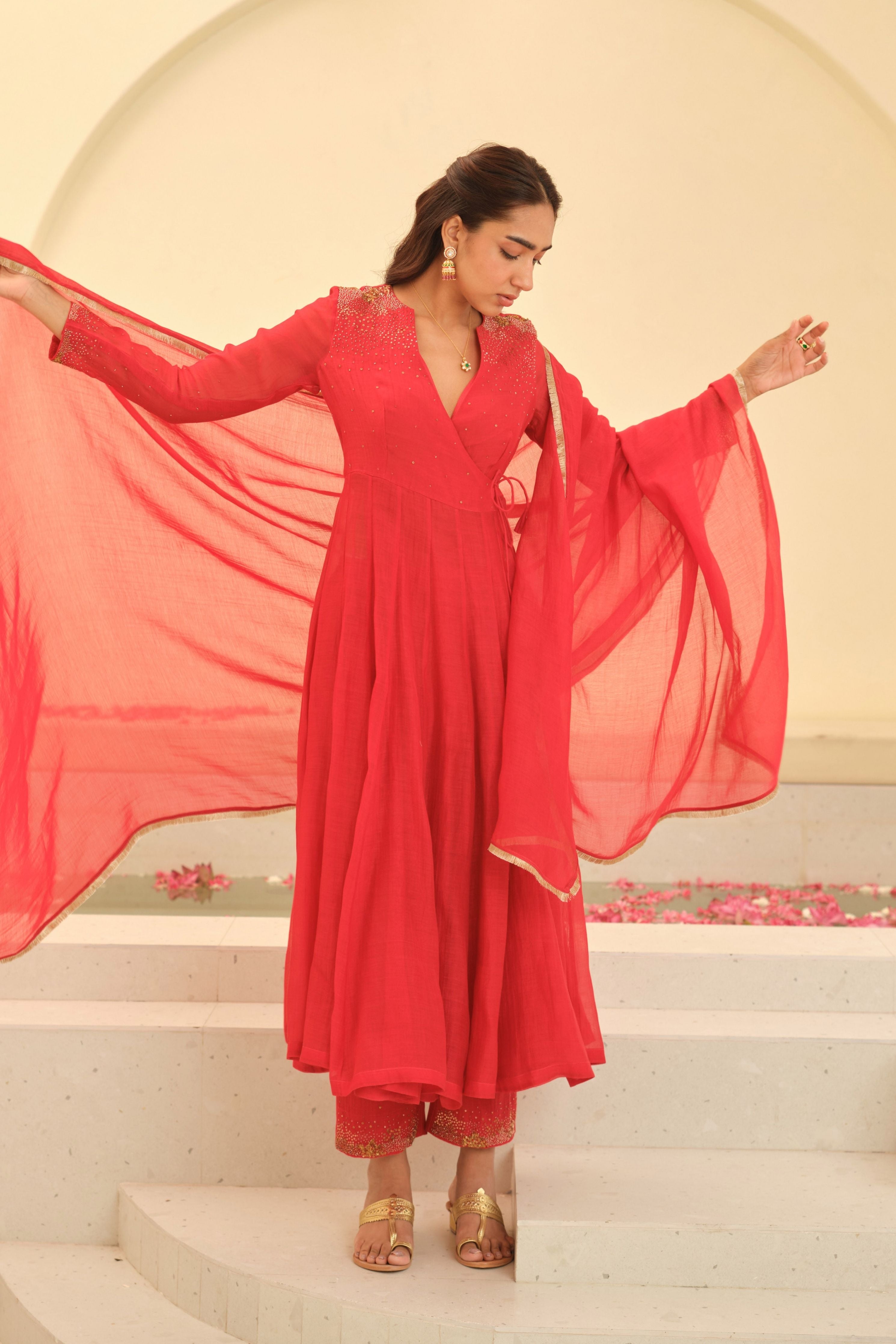 Maya Chanderi Kurta Set