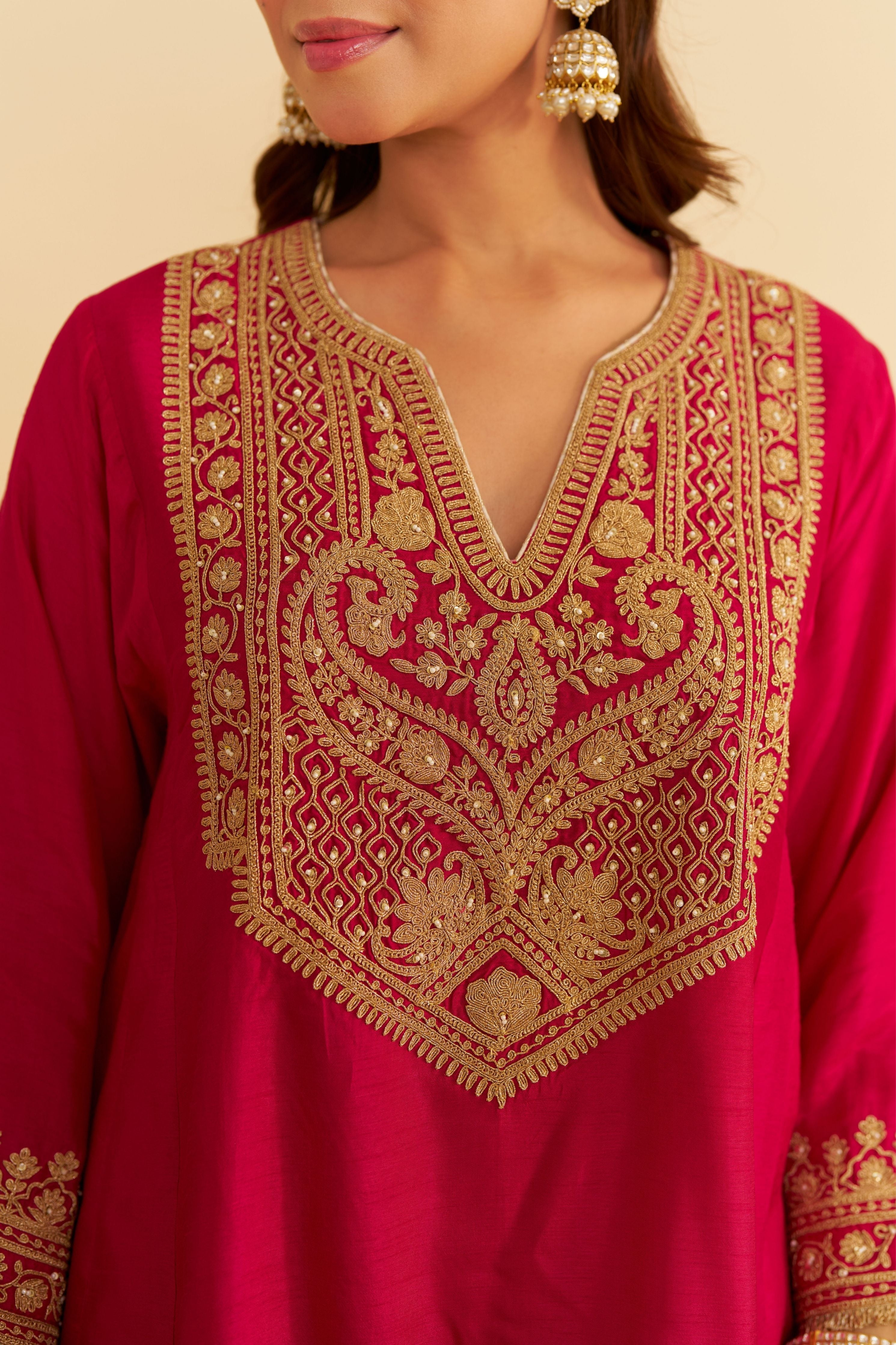 Mehza Short Chauga With Salwar And Dupatta