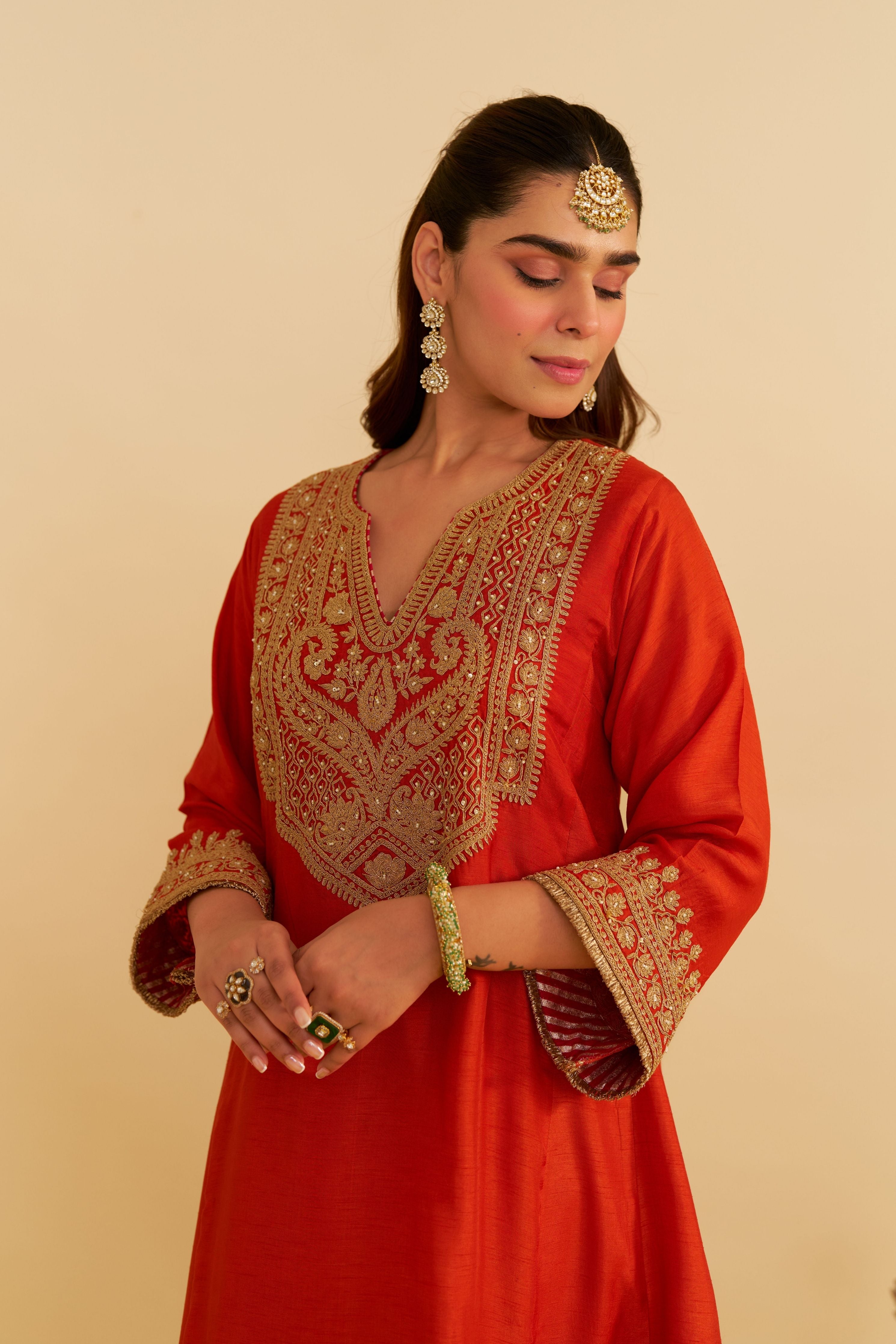 Mehza Short Chauga With Salwar