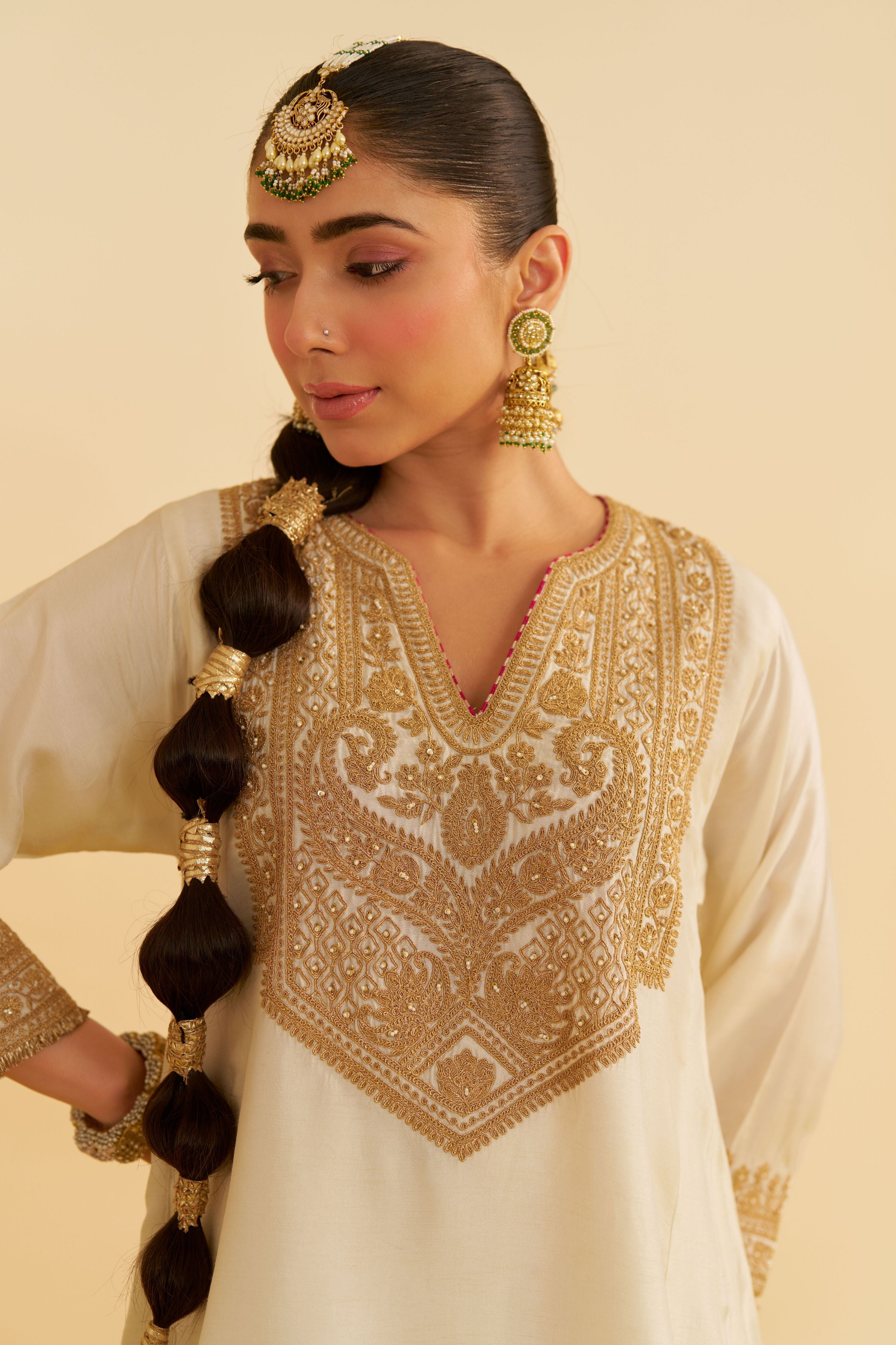 Mehza Short Chauga With Salwar