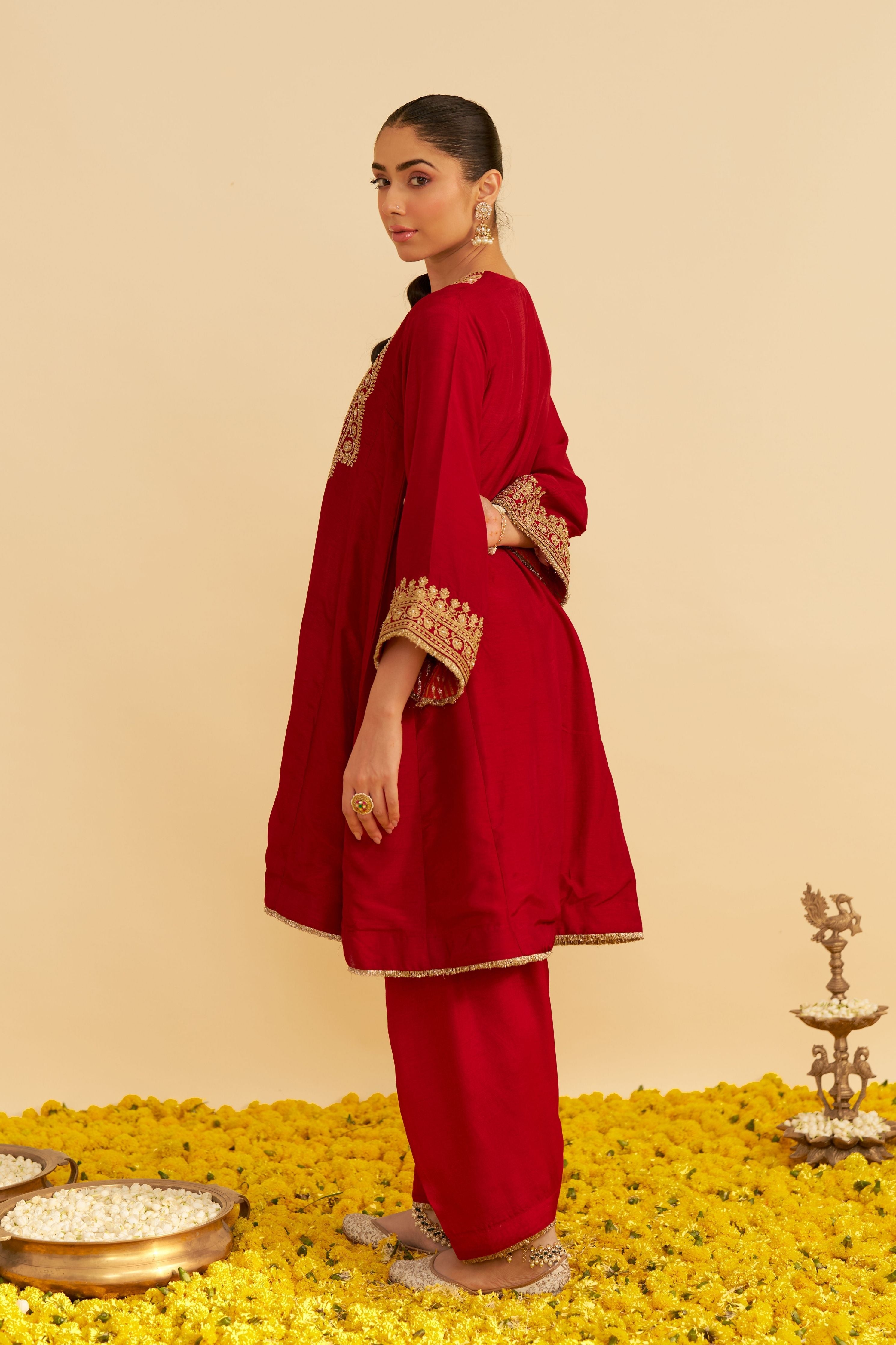 Mehza Short Chauga With Salwar