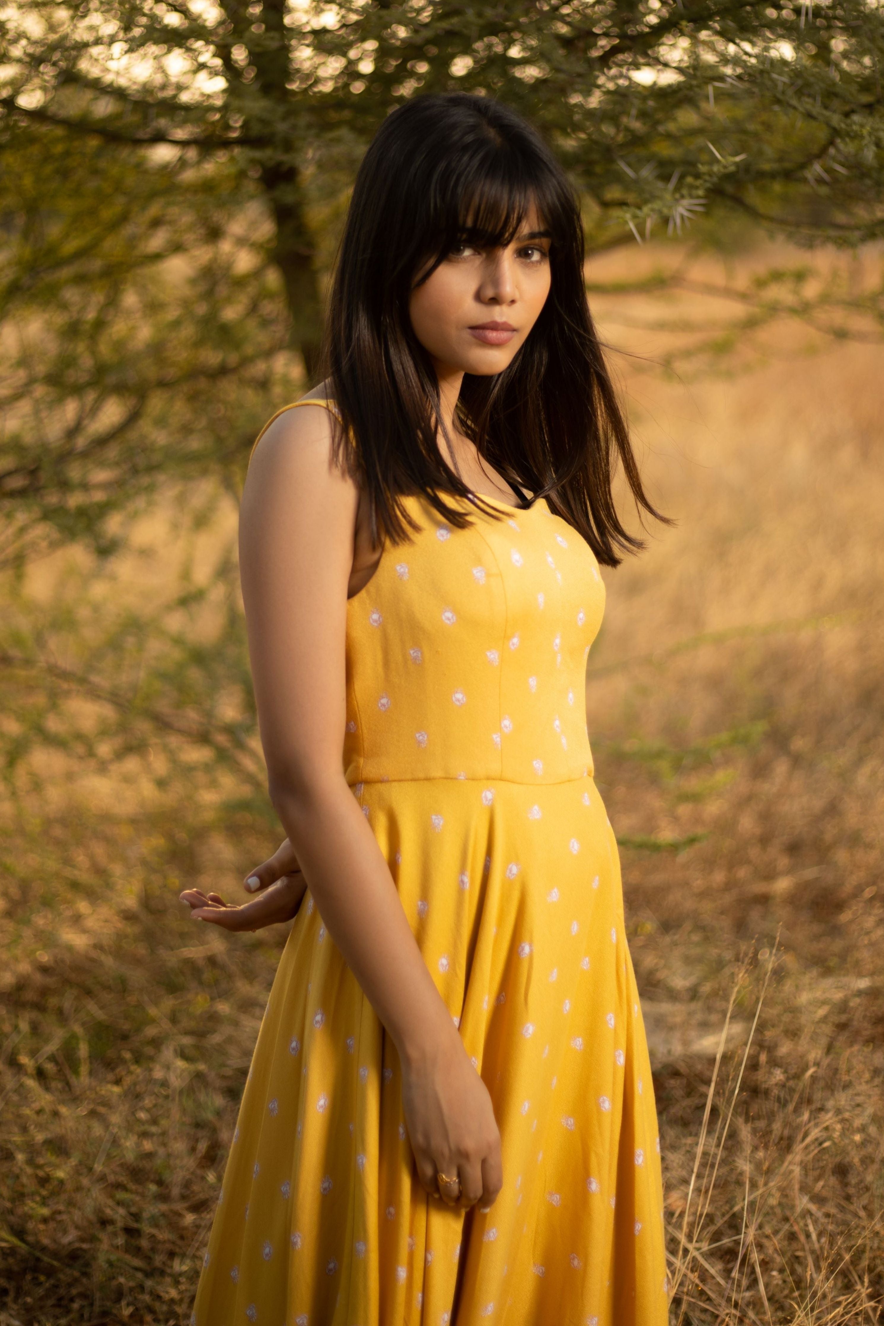 Mia Mustard Dress