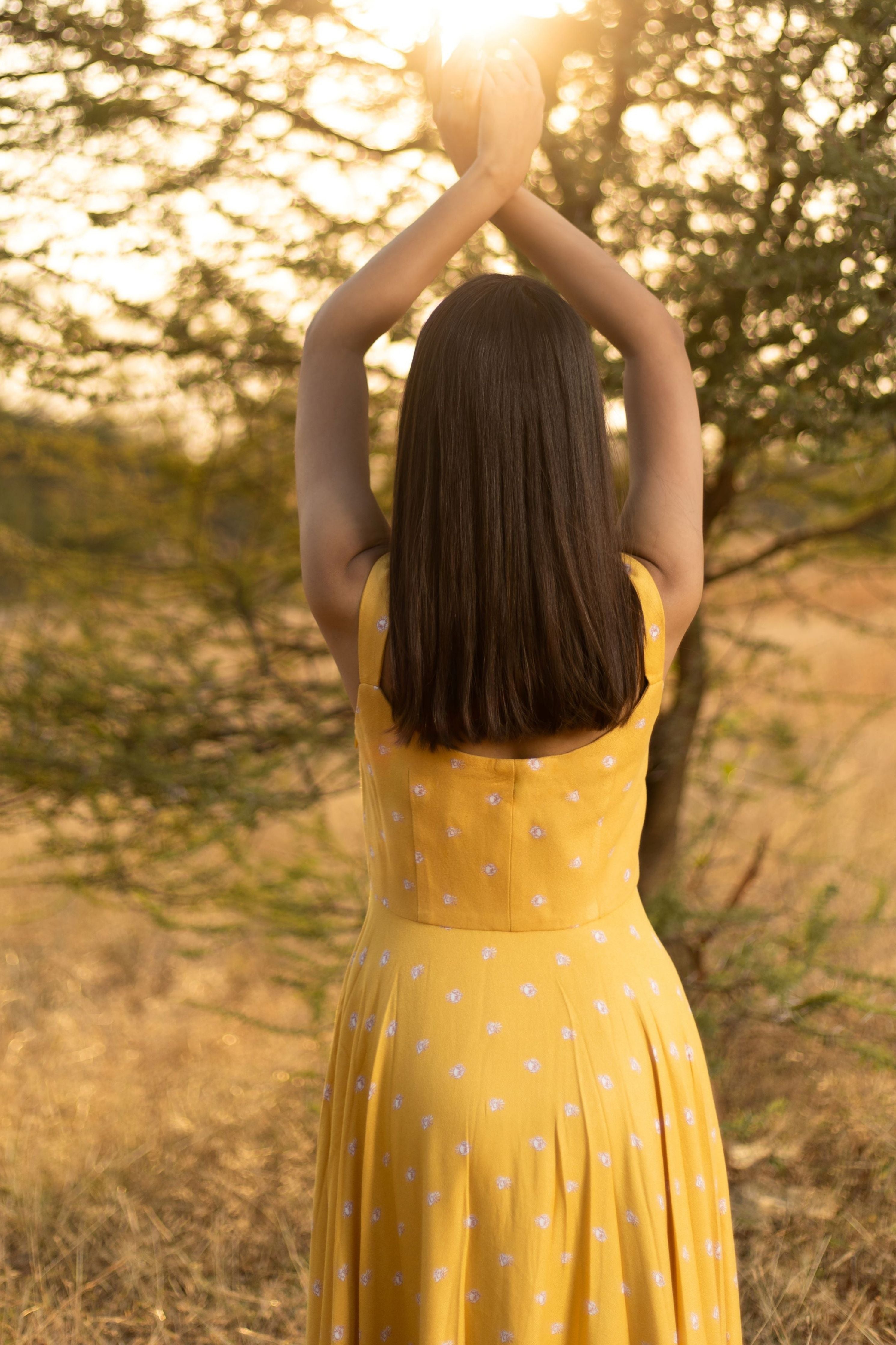 Mia Mustard Dress