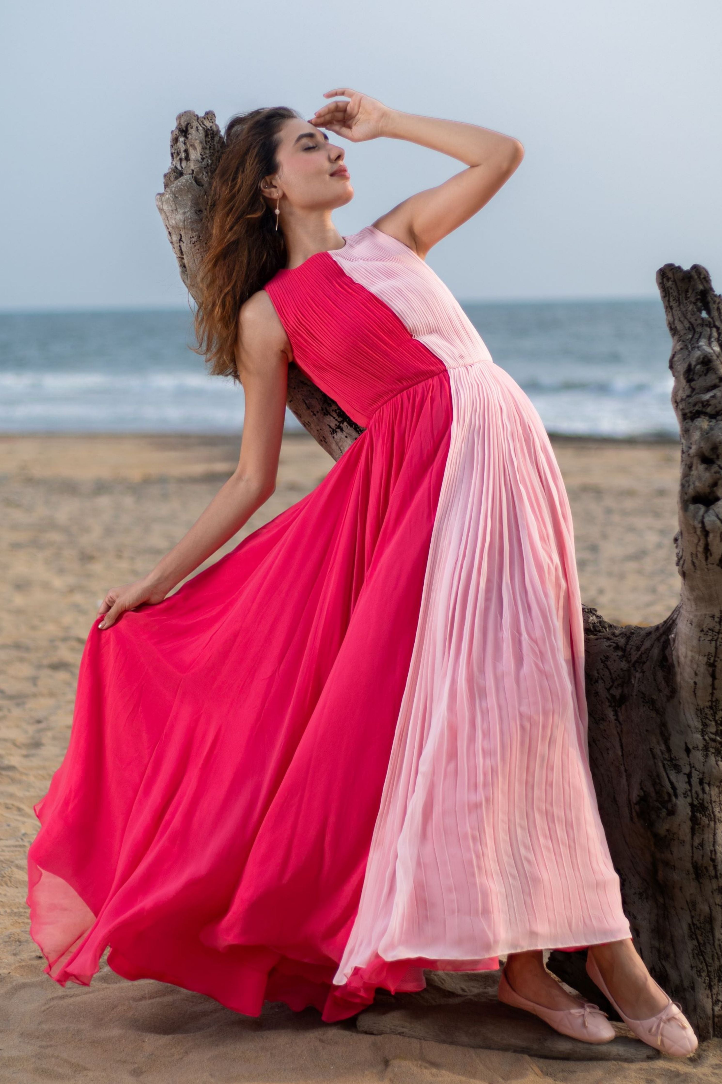 Mia Ocean Pink Duo Dress