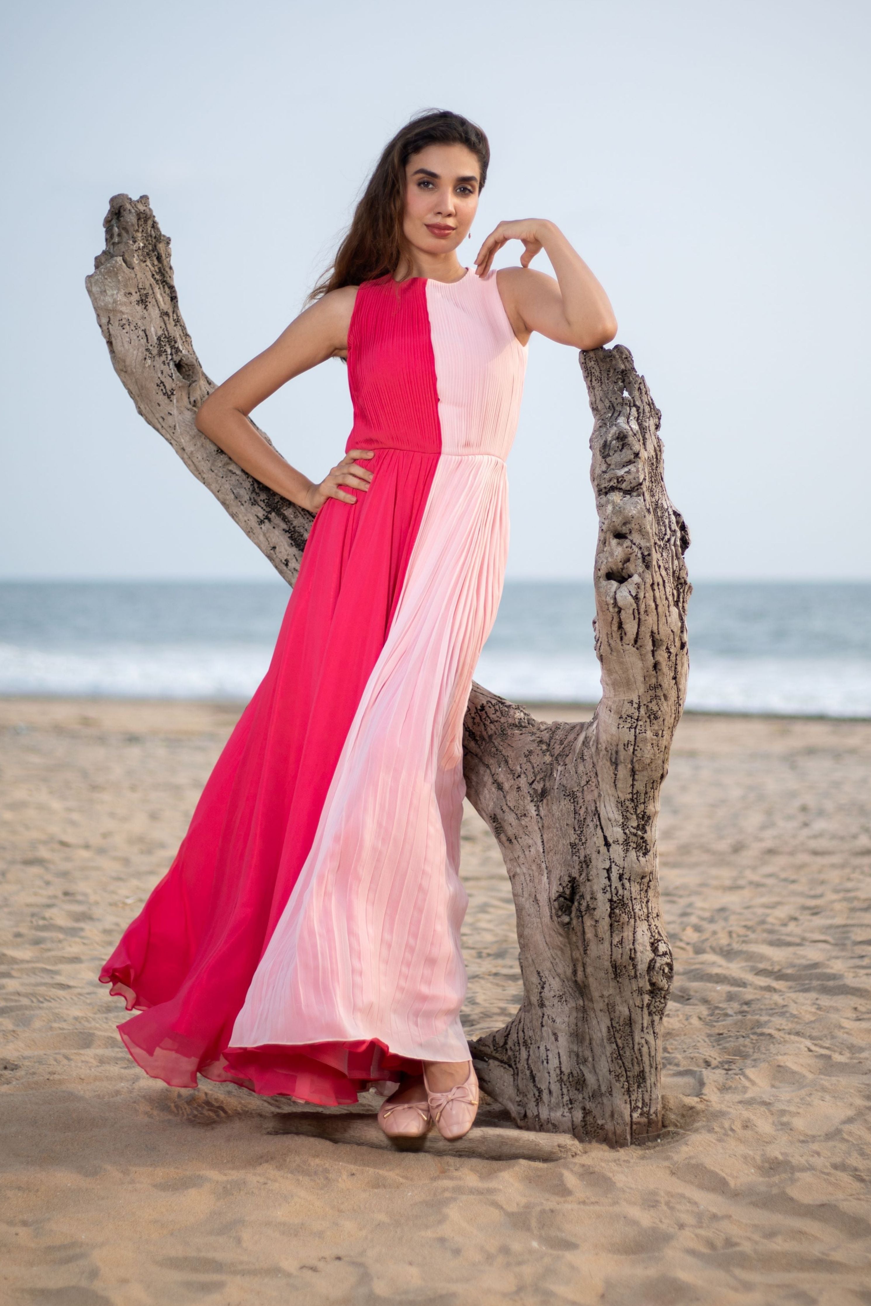Mia Ocean Pink Duo Dress