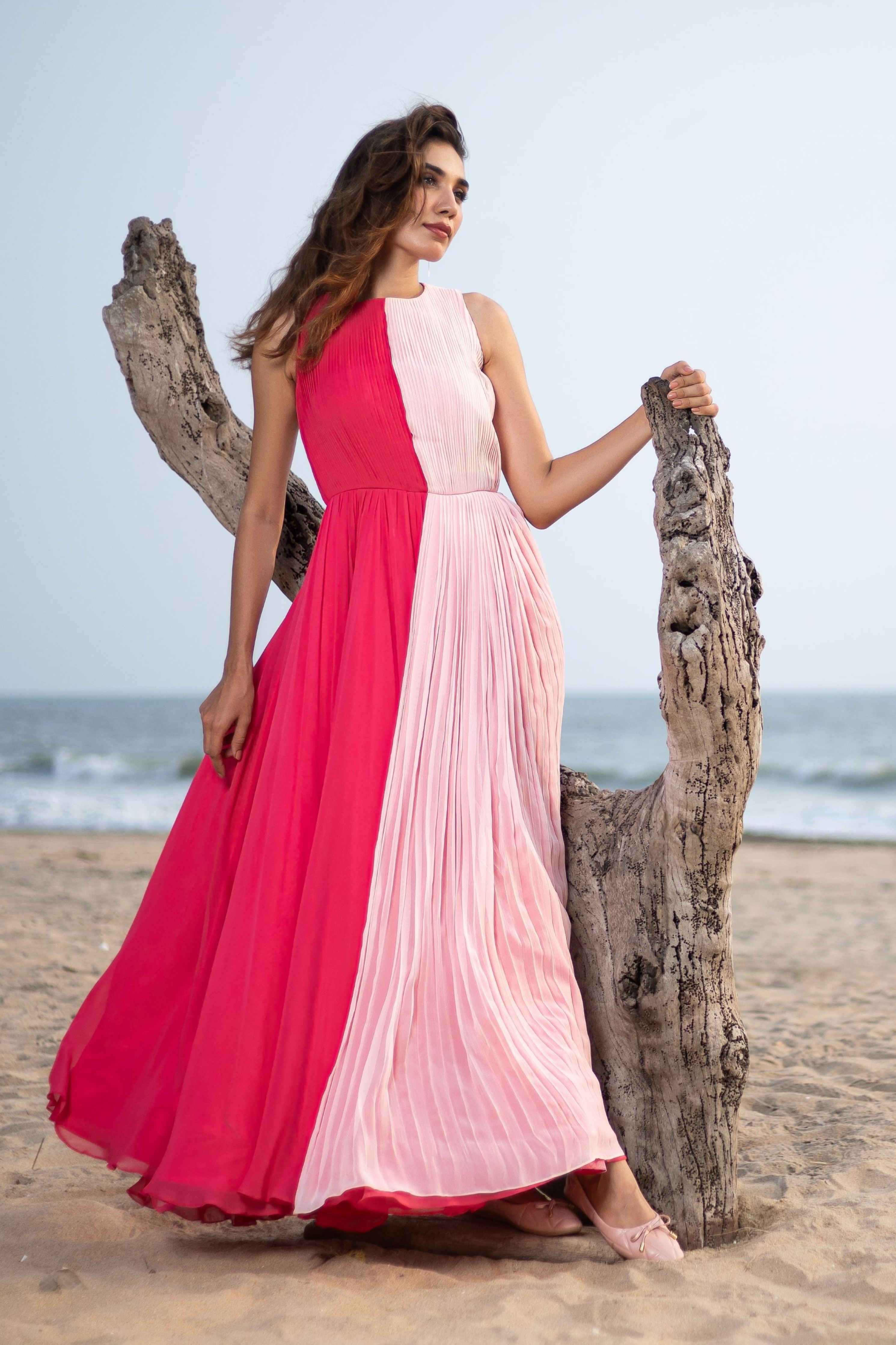 Mia Ocean Pink Duo Dress