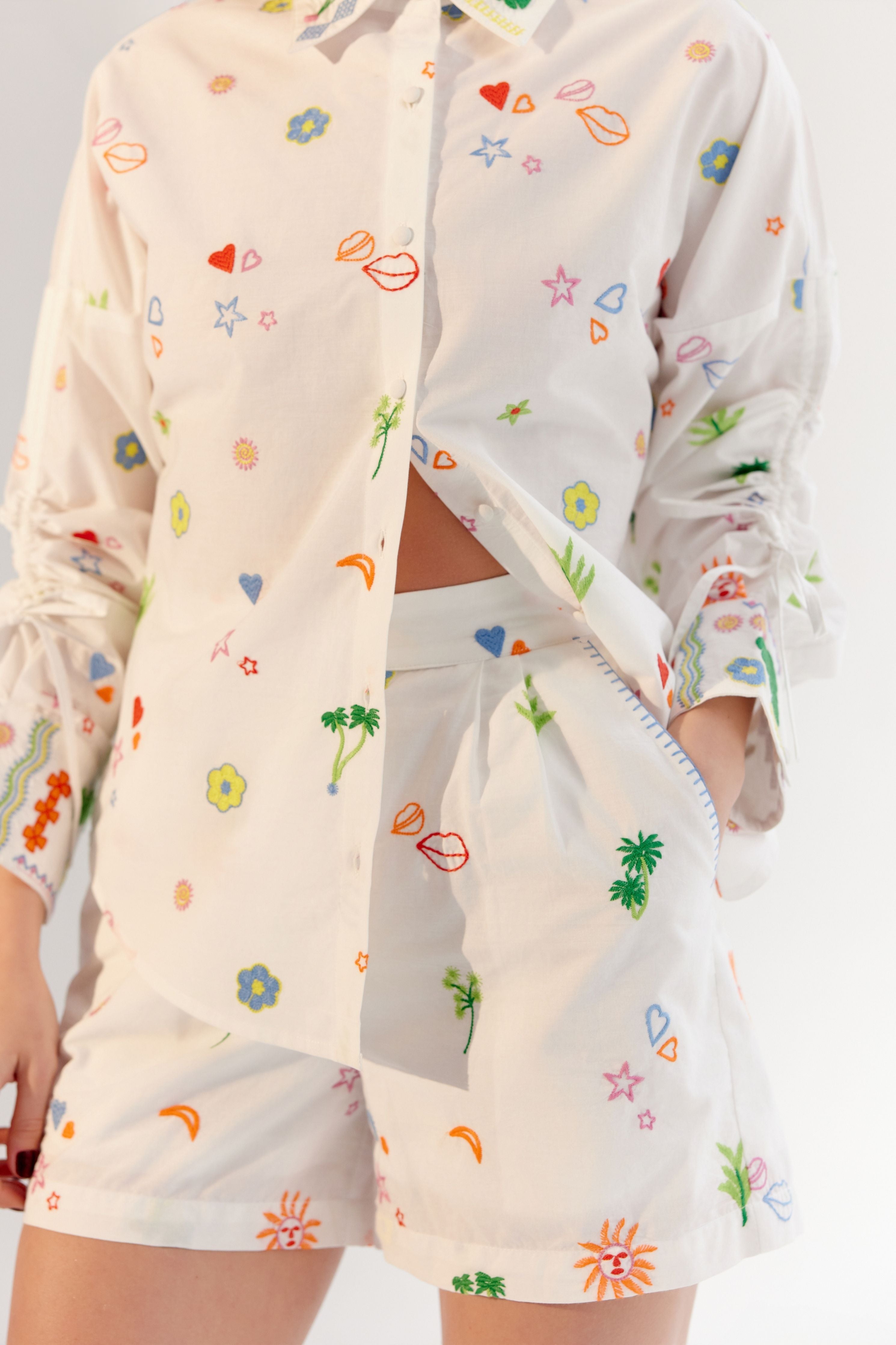 White Mia Shorts