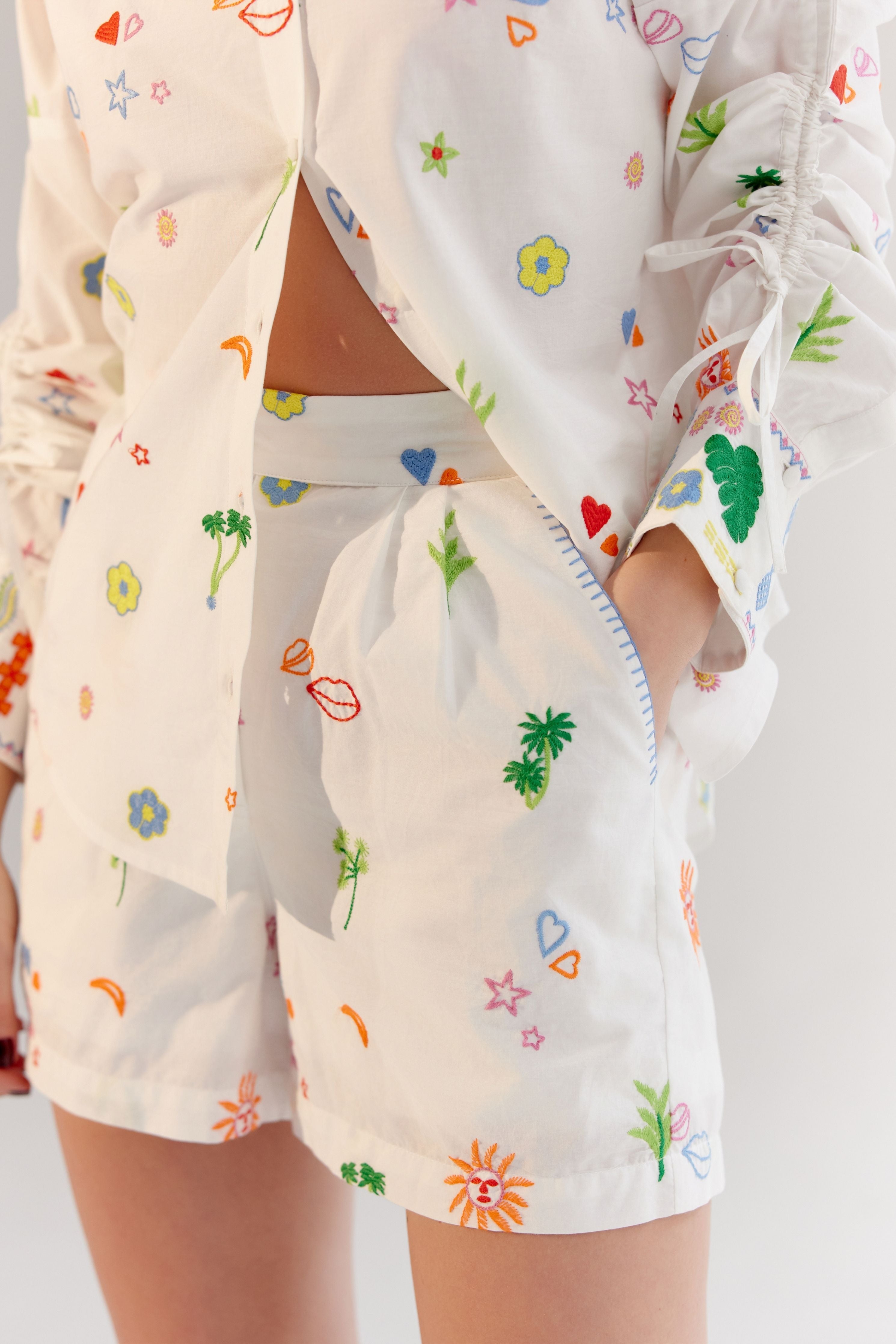 White Mia Shorts