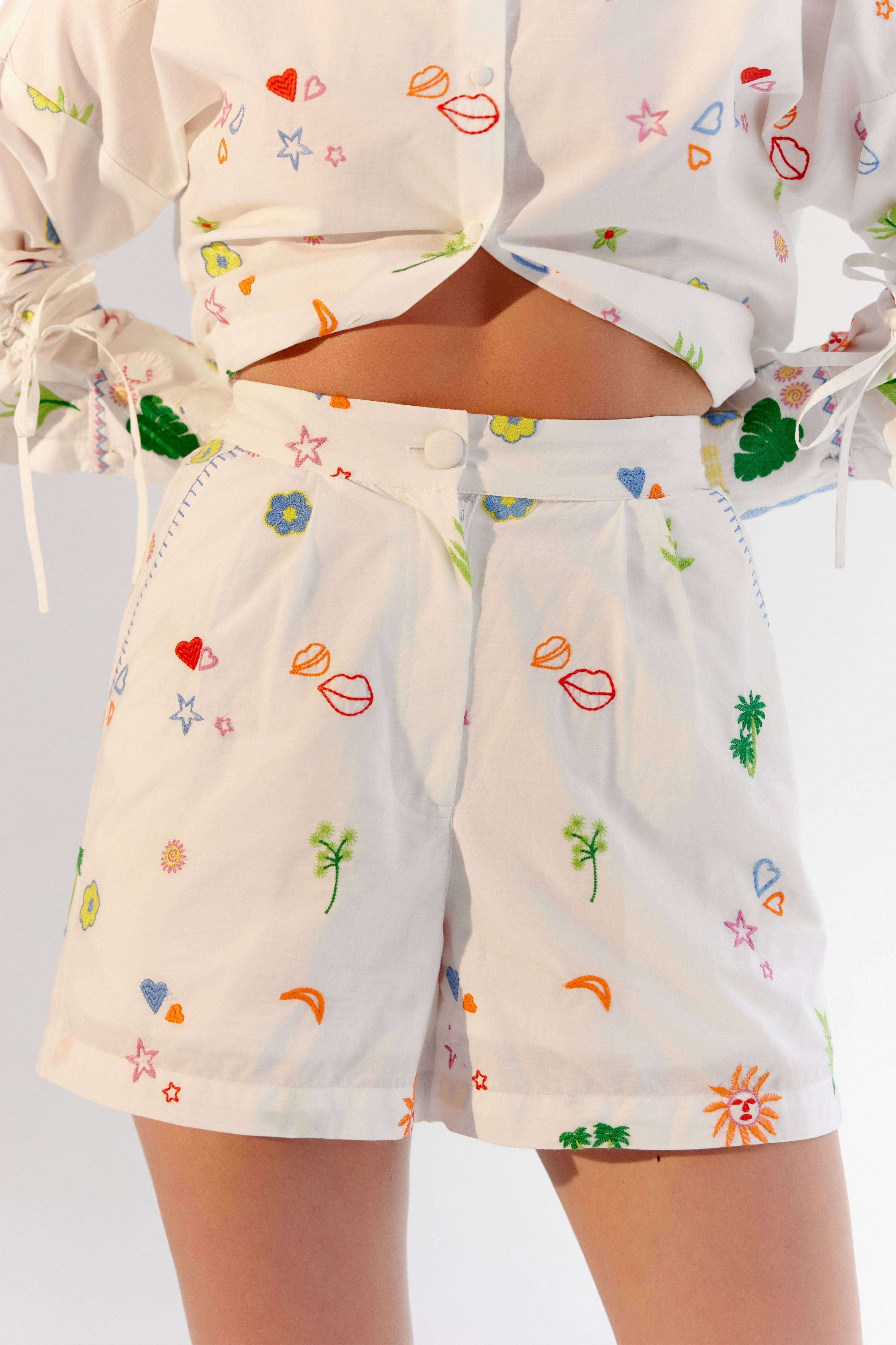 White Mia Shorts
