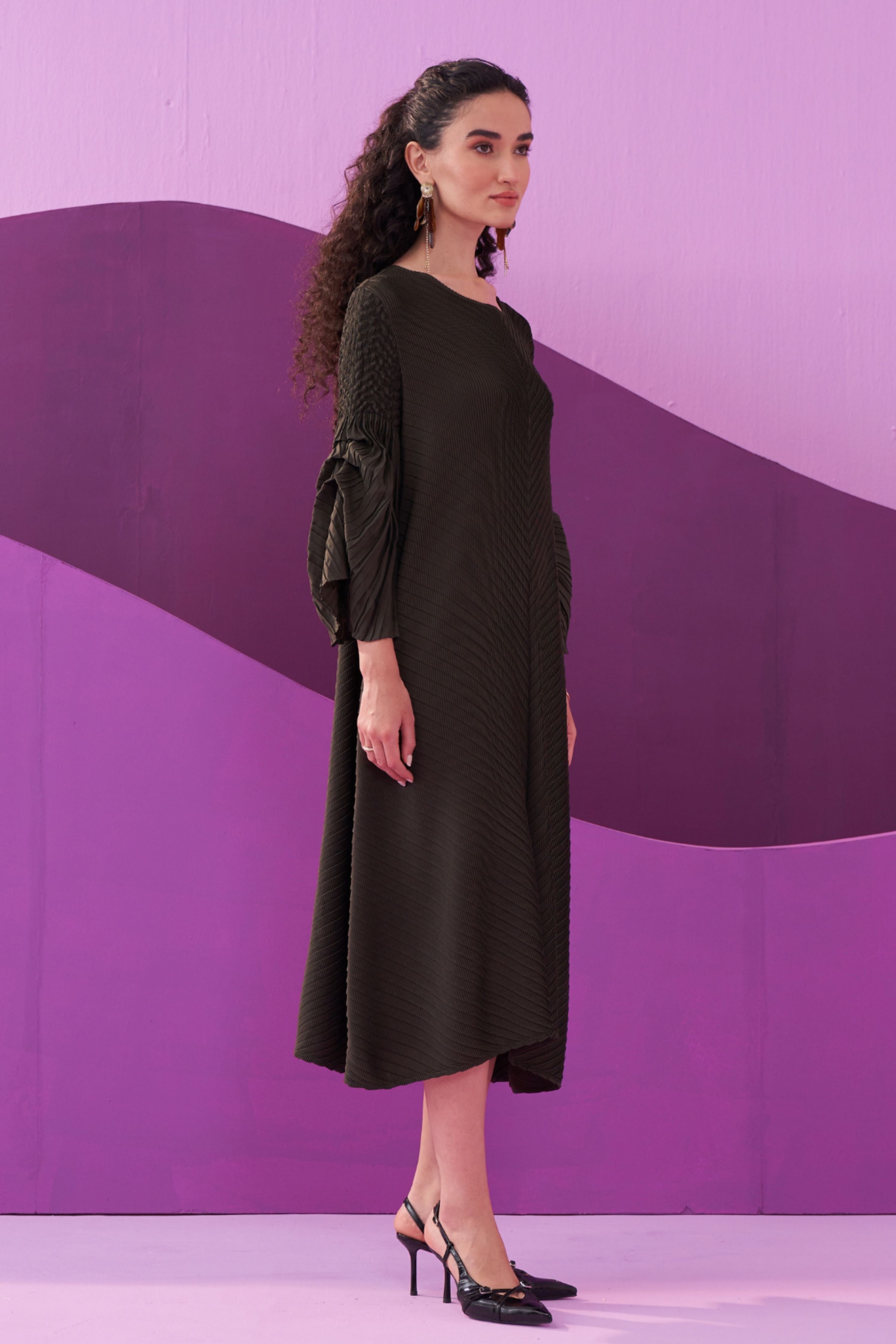 Military Green Amelia Dress