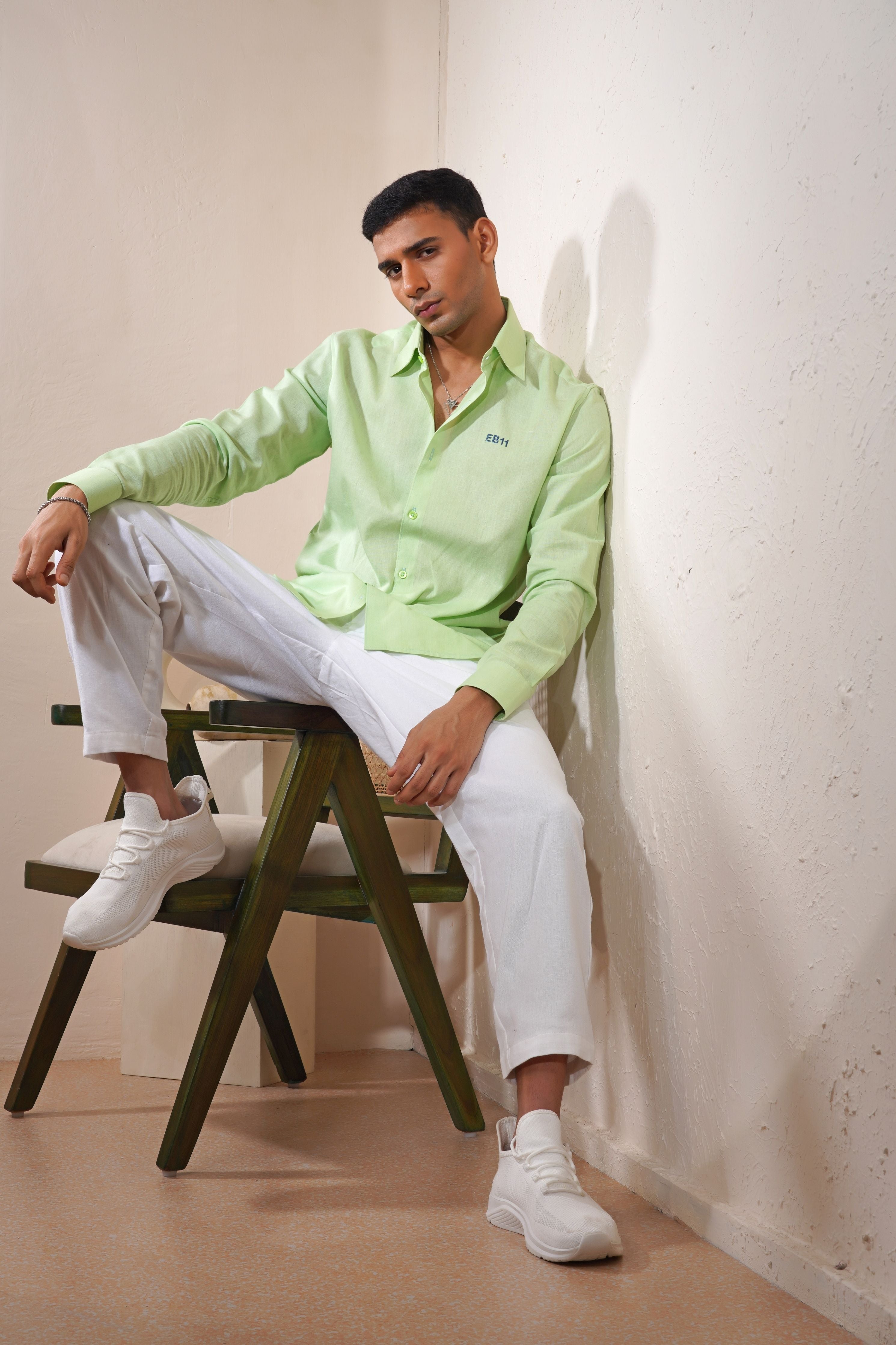 Mint Slushie Linen Shirt