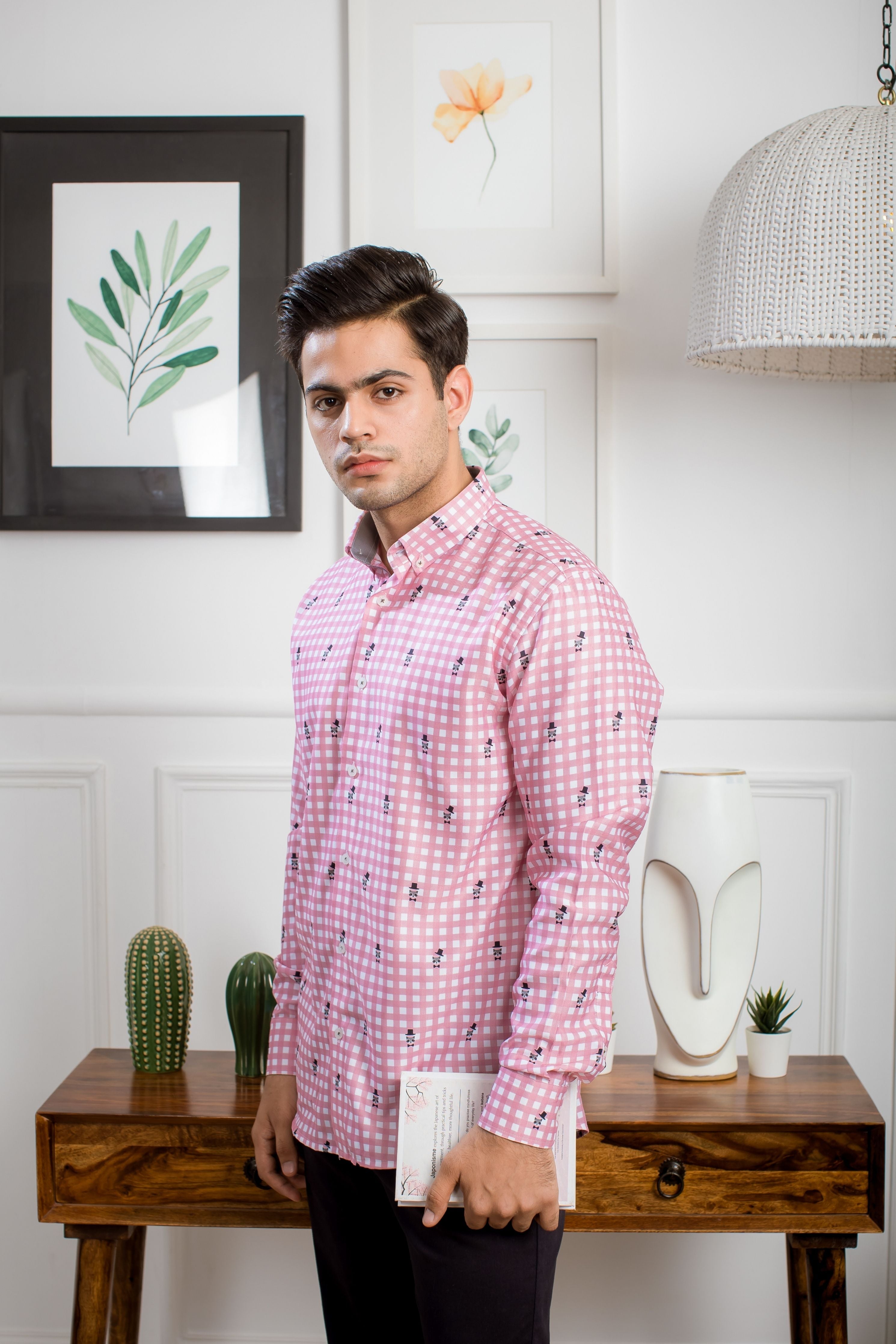 Mr. Pink Fox- Pure Cotton Shirt