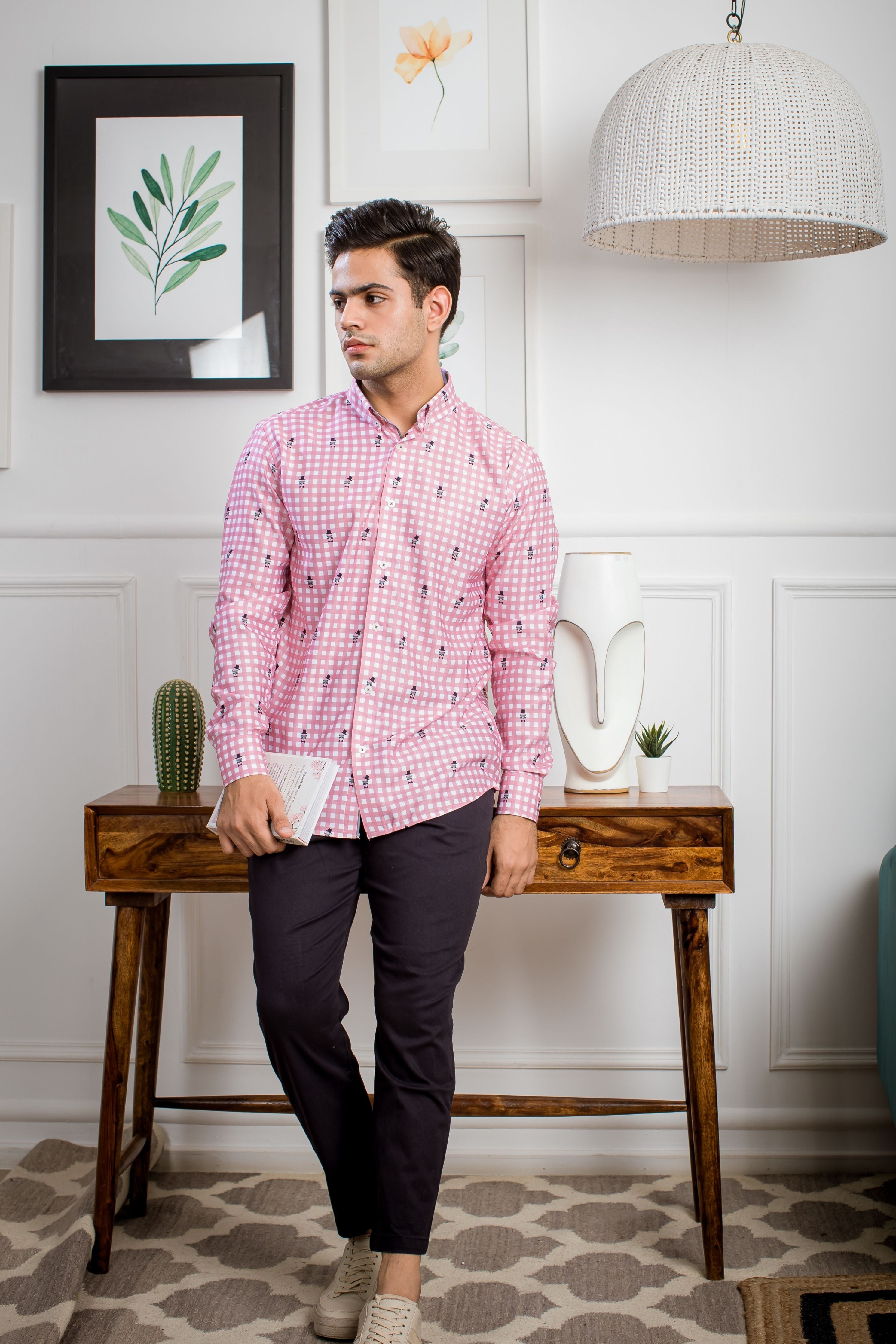Mr. Pink Fox- Pure Cotton Shirt