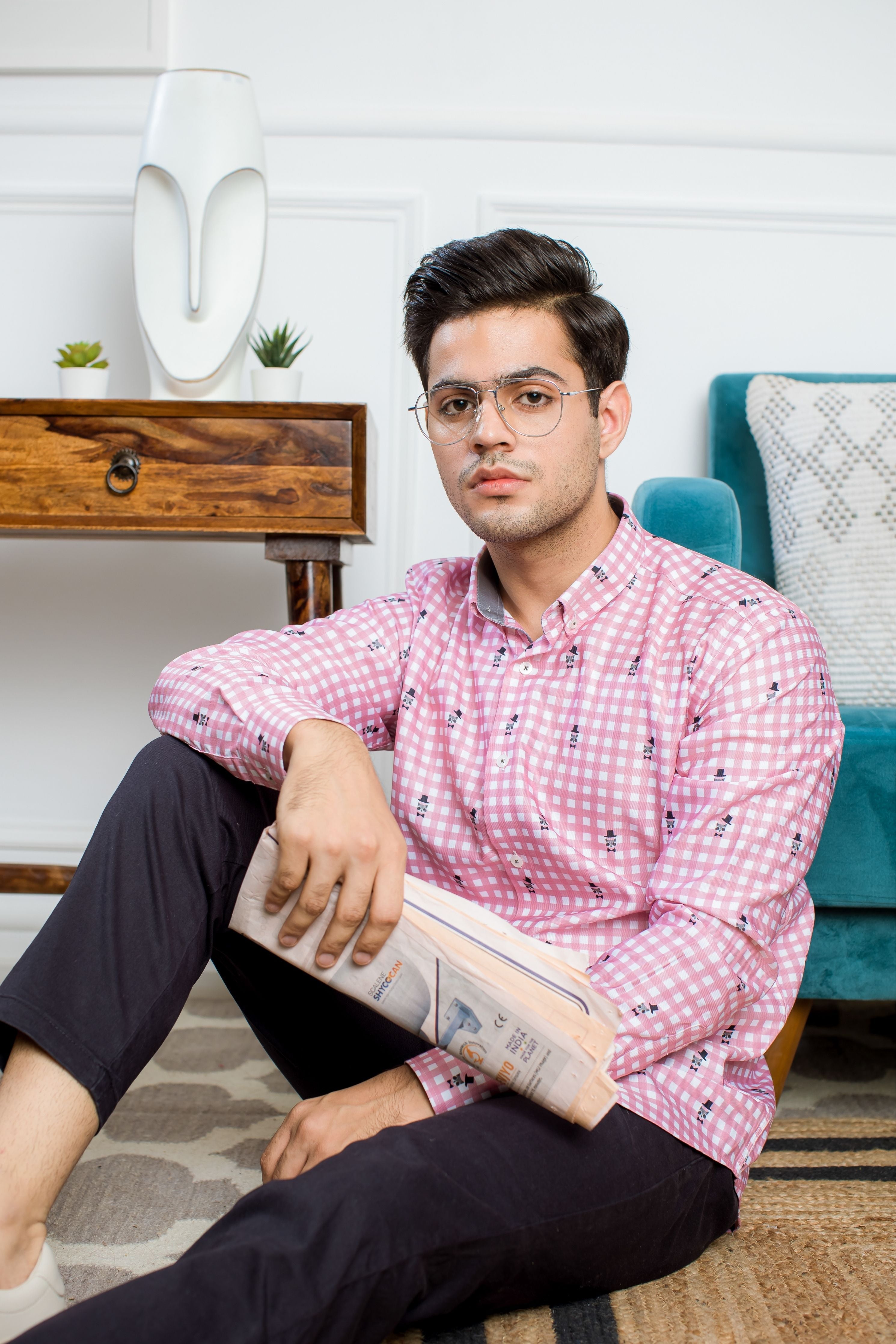 Mr. Pink Fox- Pure Cotton Shirt