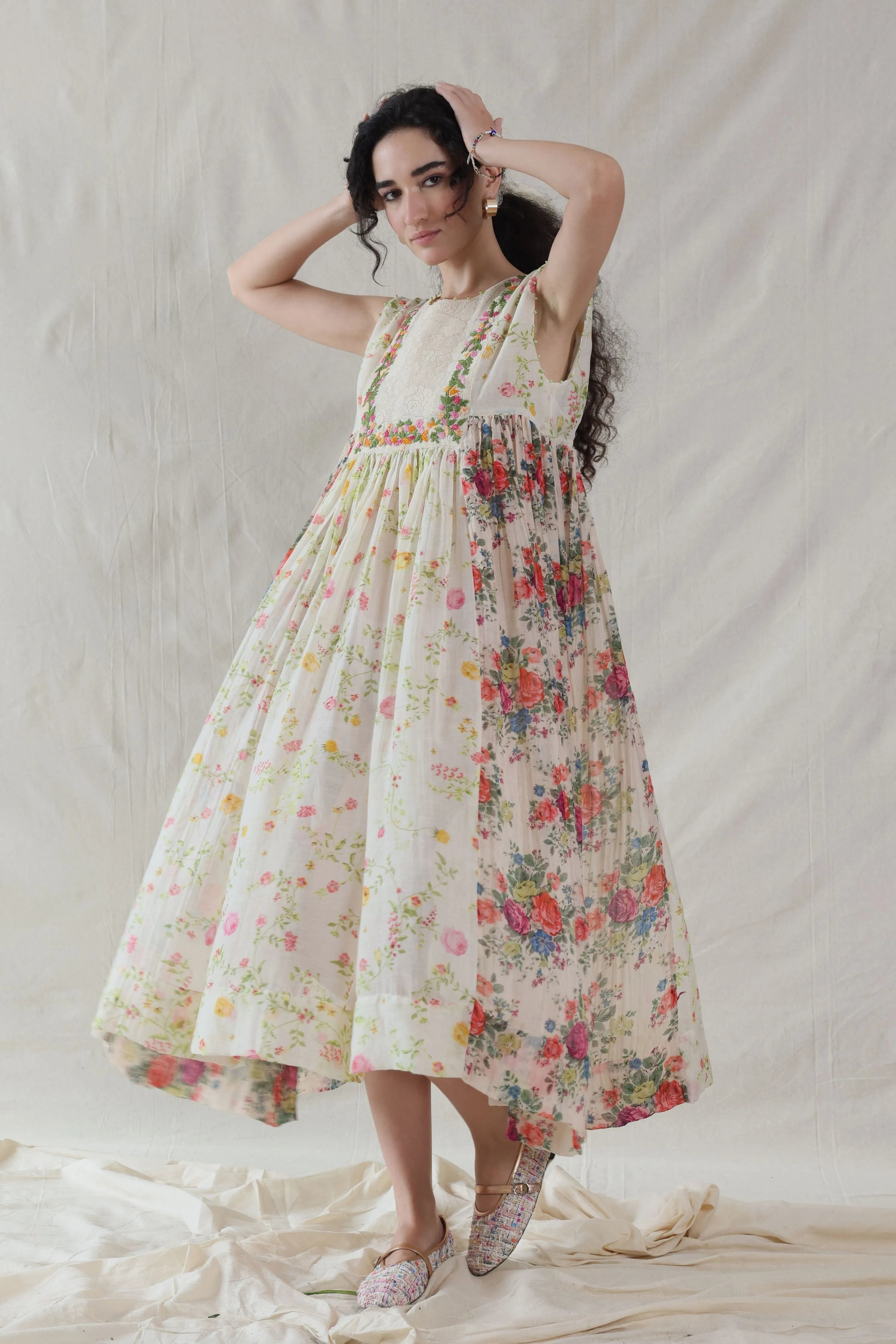 Hand Woven Cotton Silk Dress