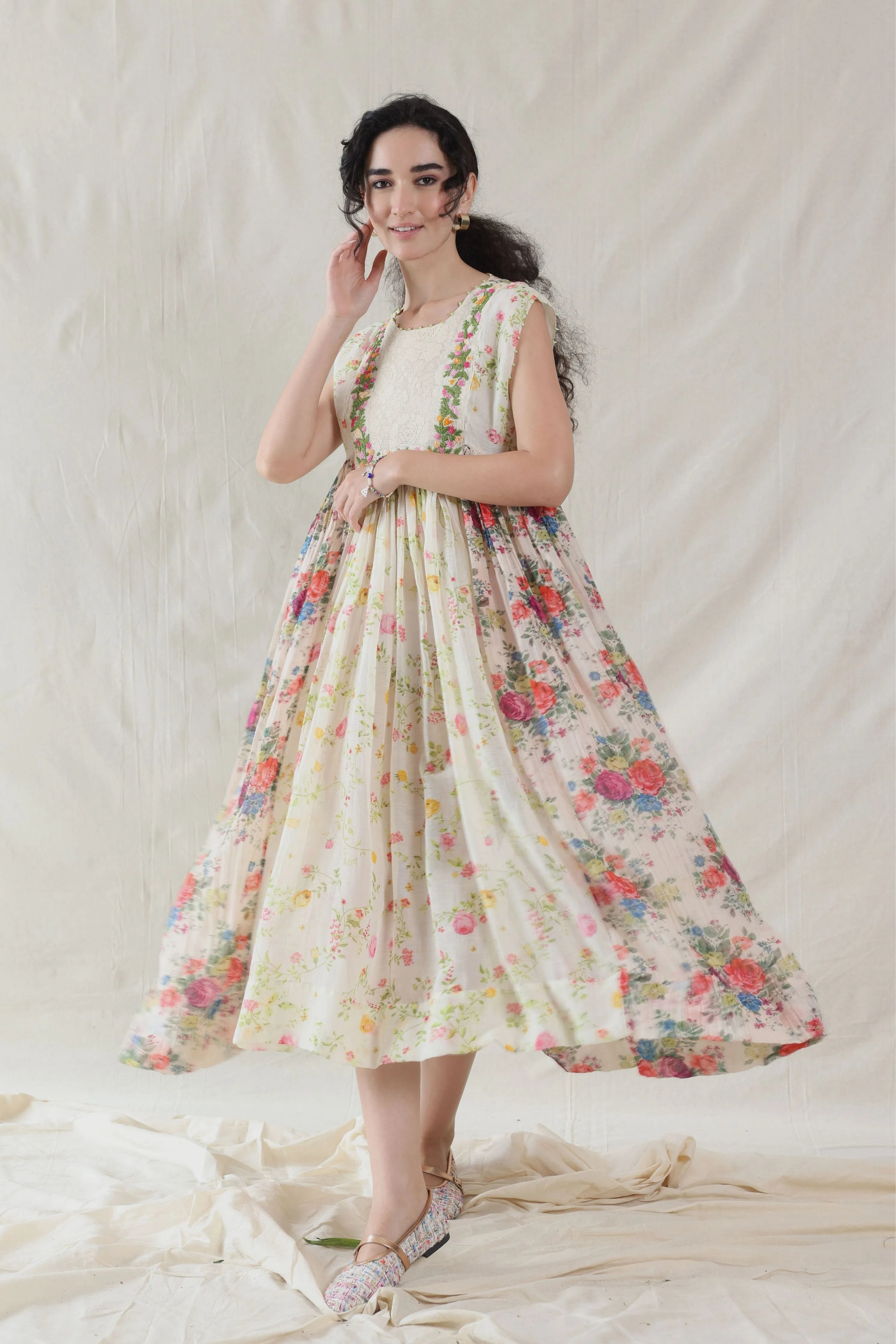 Hand Woven Cotton Silk Dress