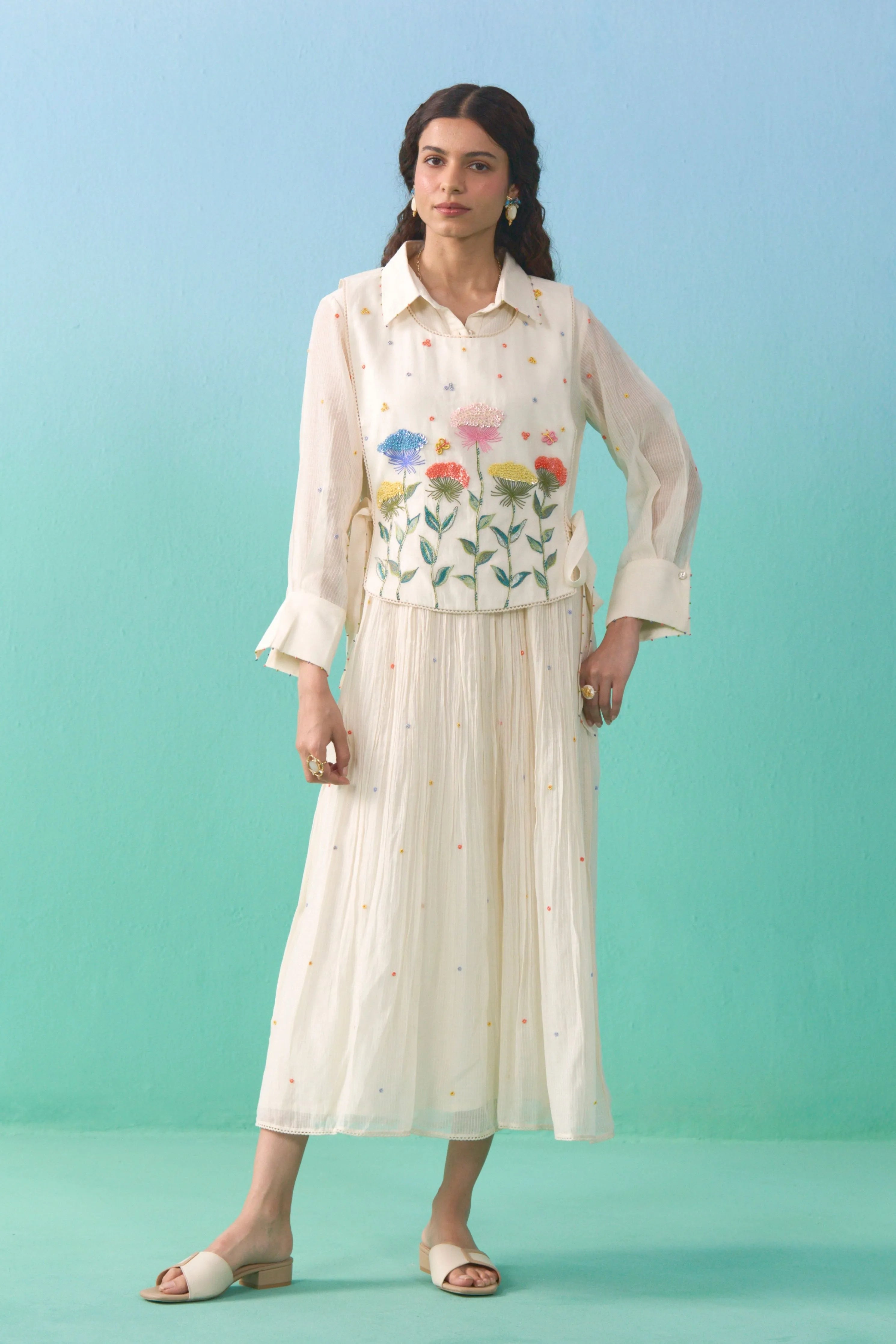 Fluer Bib Dress
