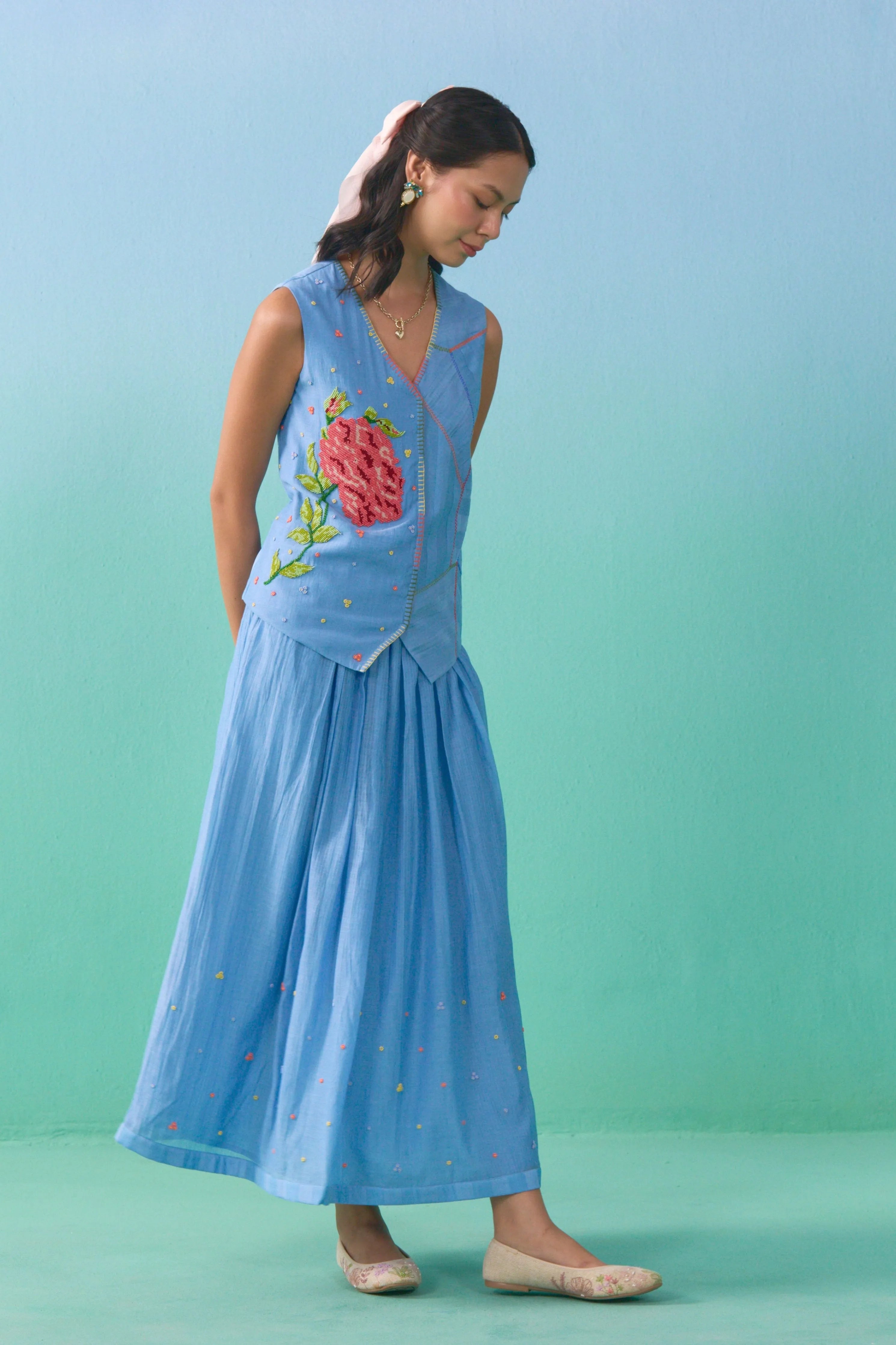 Blue Drift Vest Overlay Set