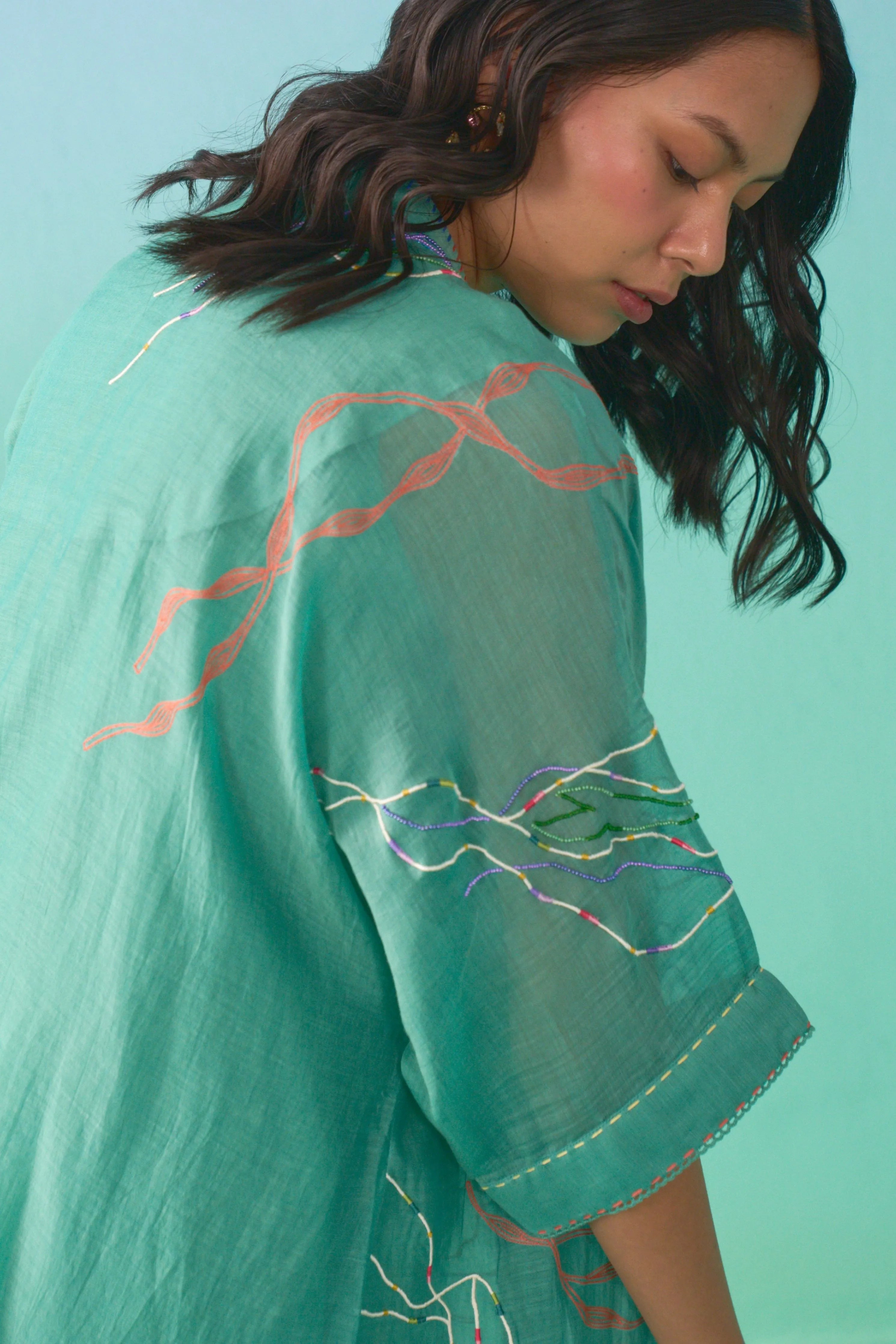 Matcha Nasrin Flared Co-Ord Set