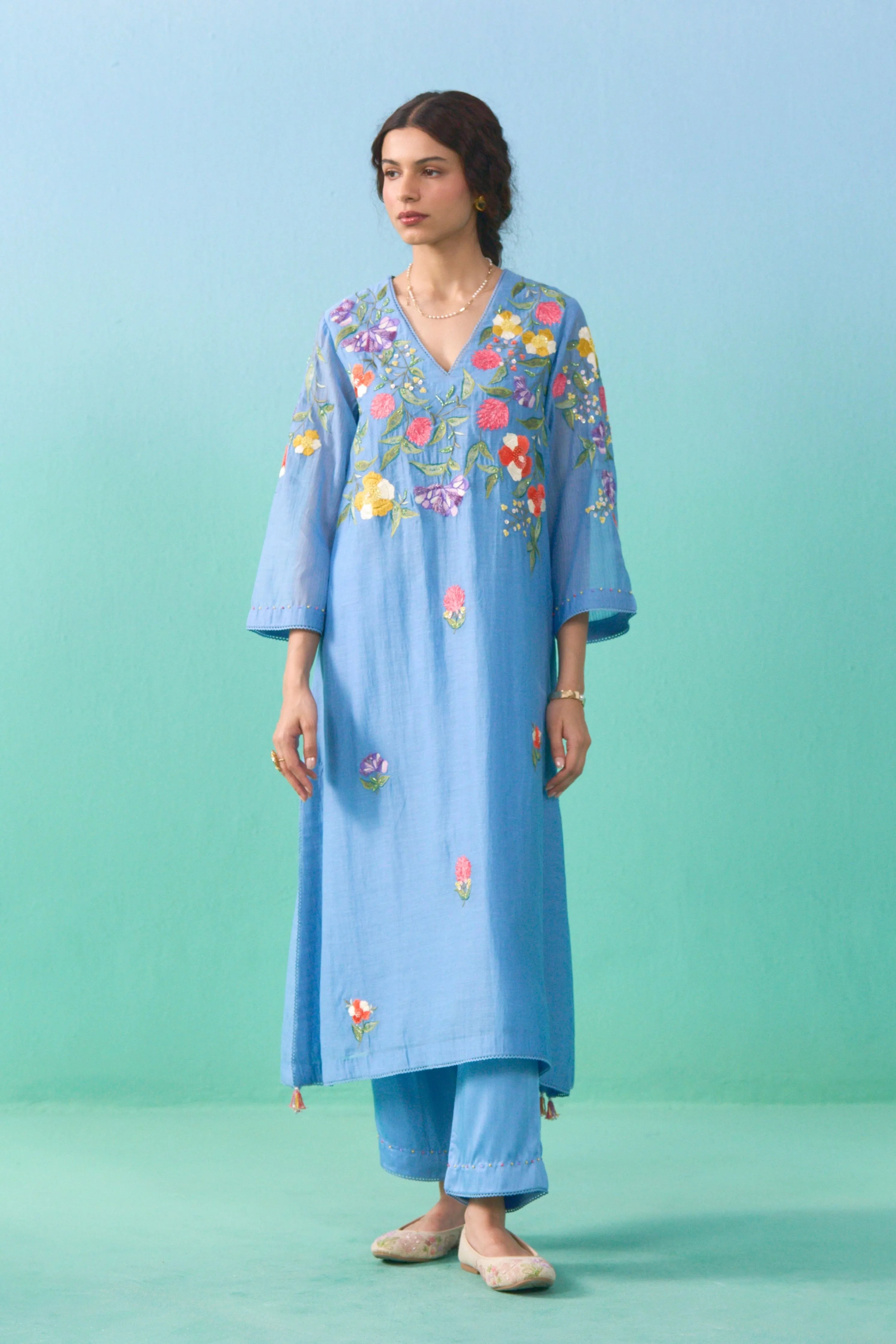 Blue Parisa Kurta Set
