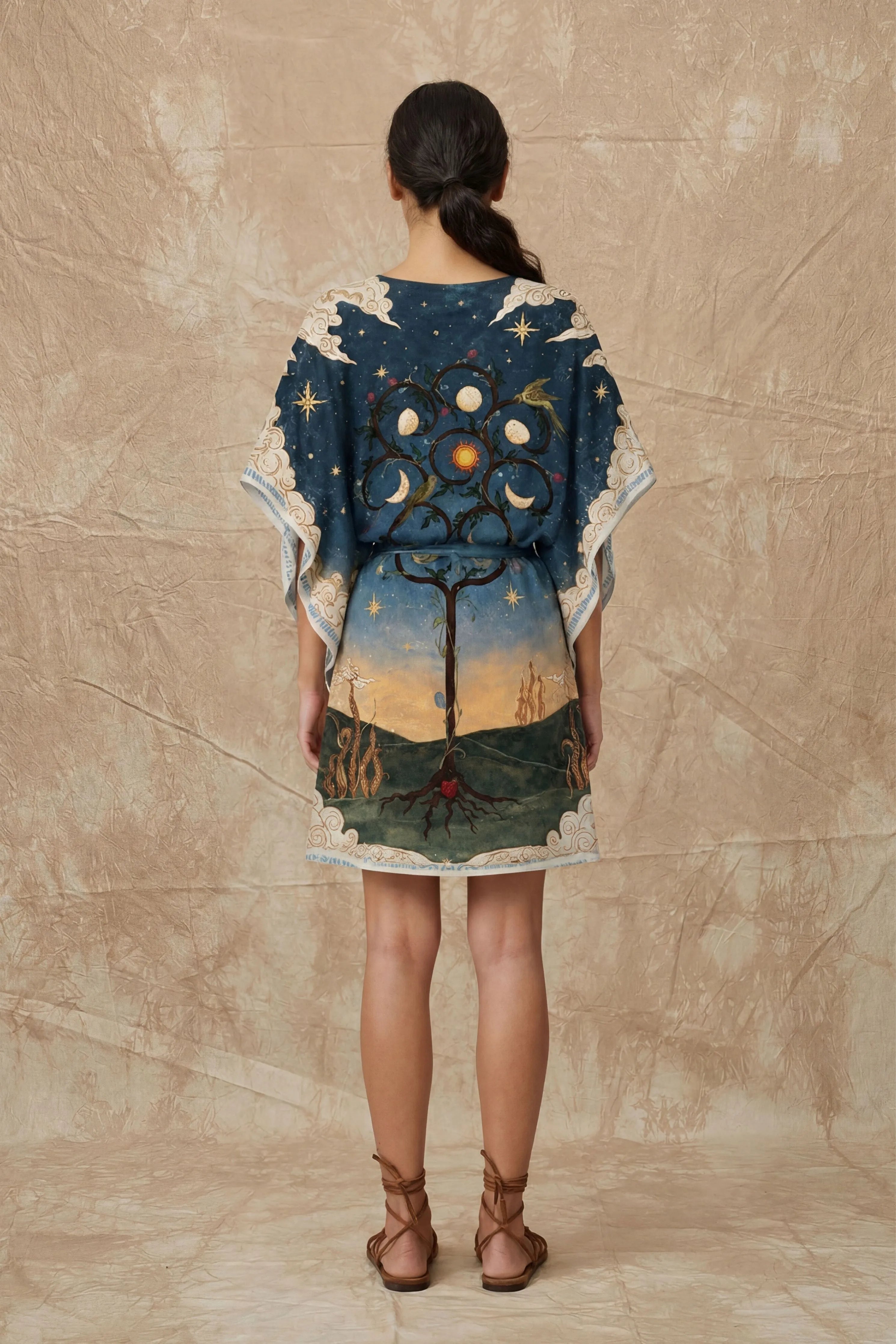 Tree Of Life Wrap Kaftan