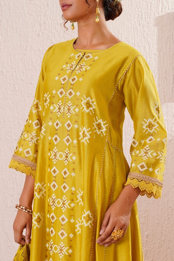 Lime Green Kurta Set