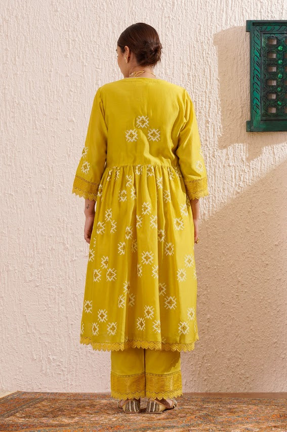 Lime Green Jacket Set