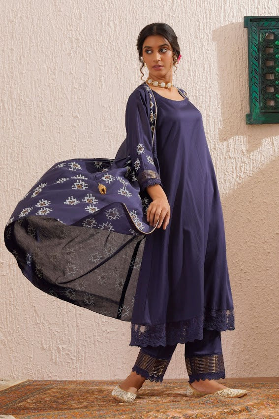 Navy Blue Jacket Set