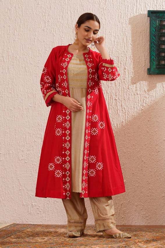 Red Jacket Set