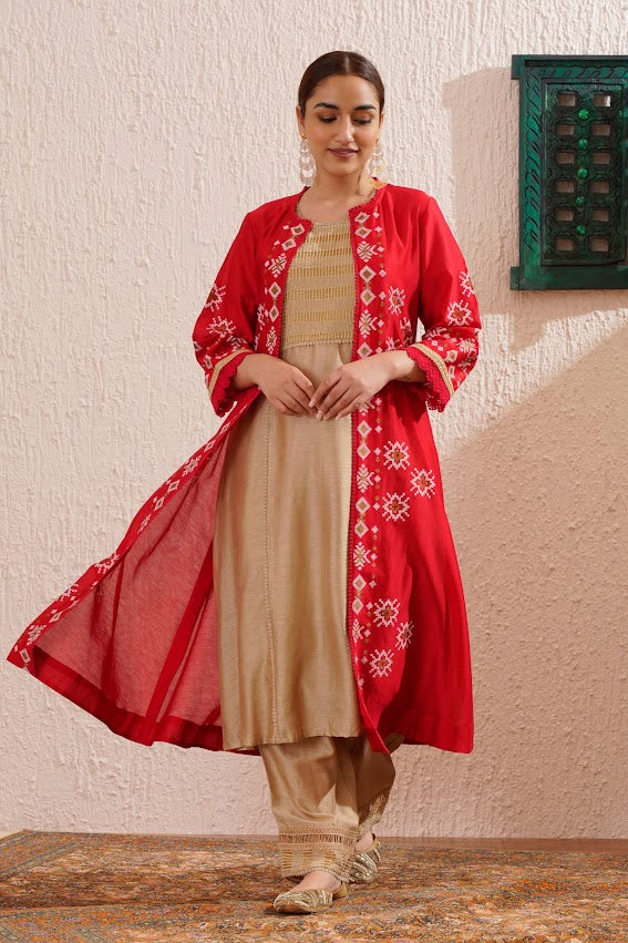 Red Jacket Set