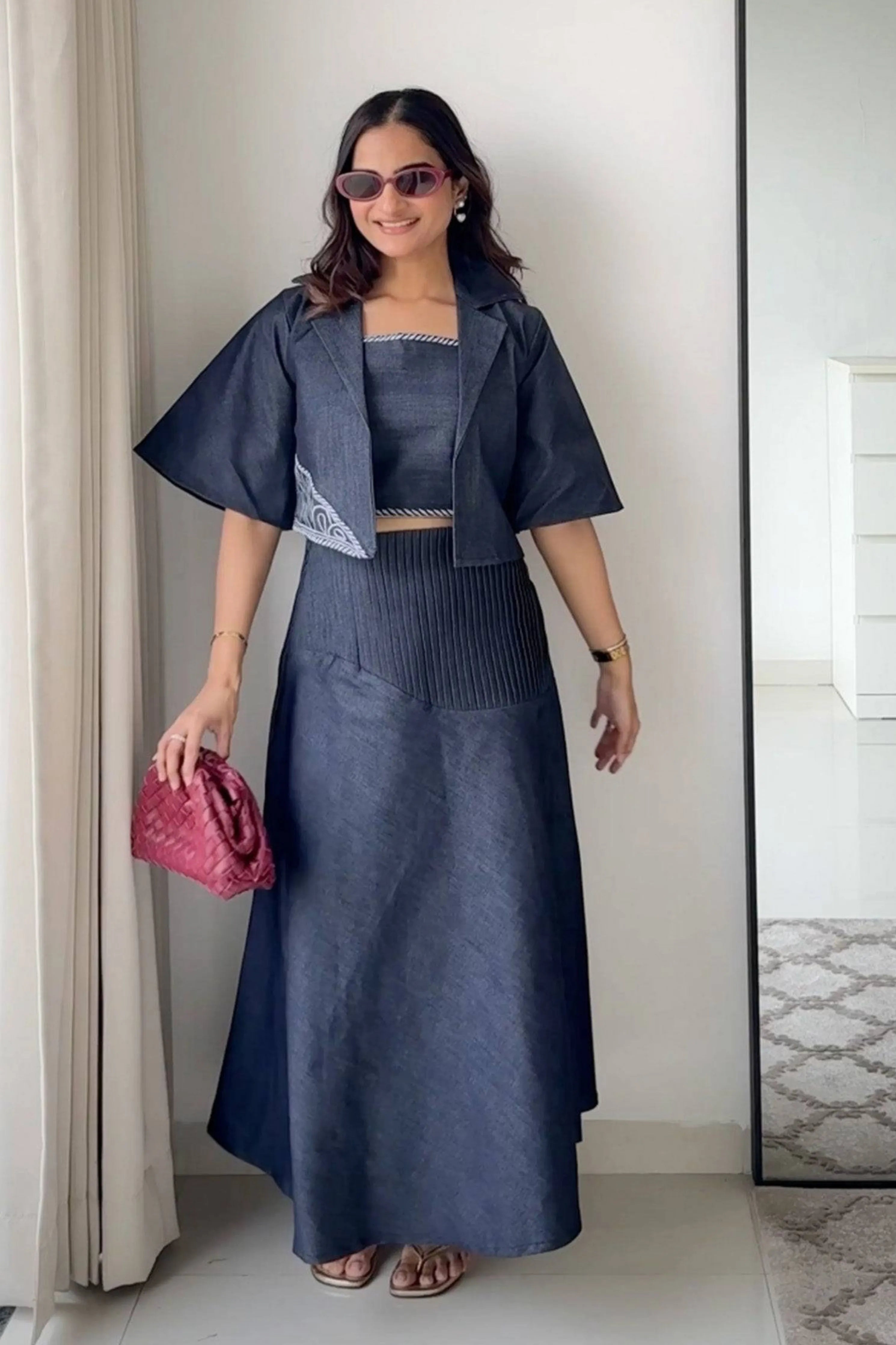 Midnight Cutwork Co-Ord