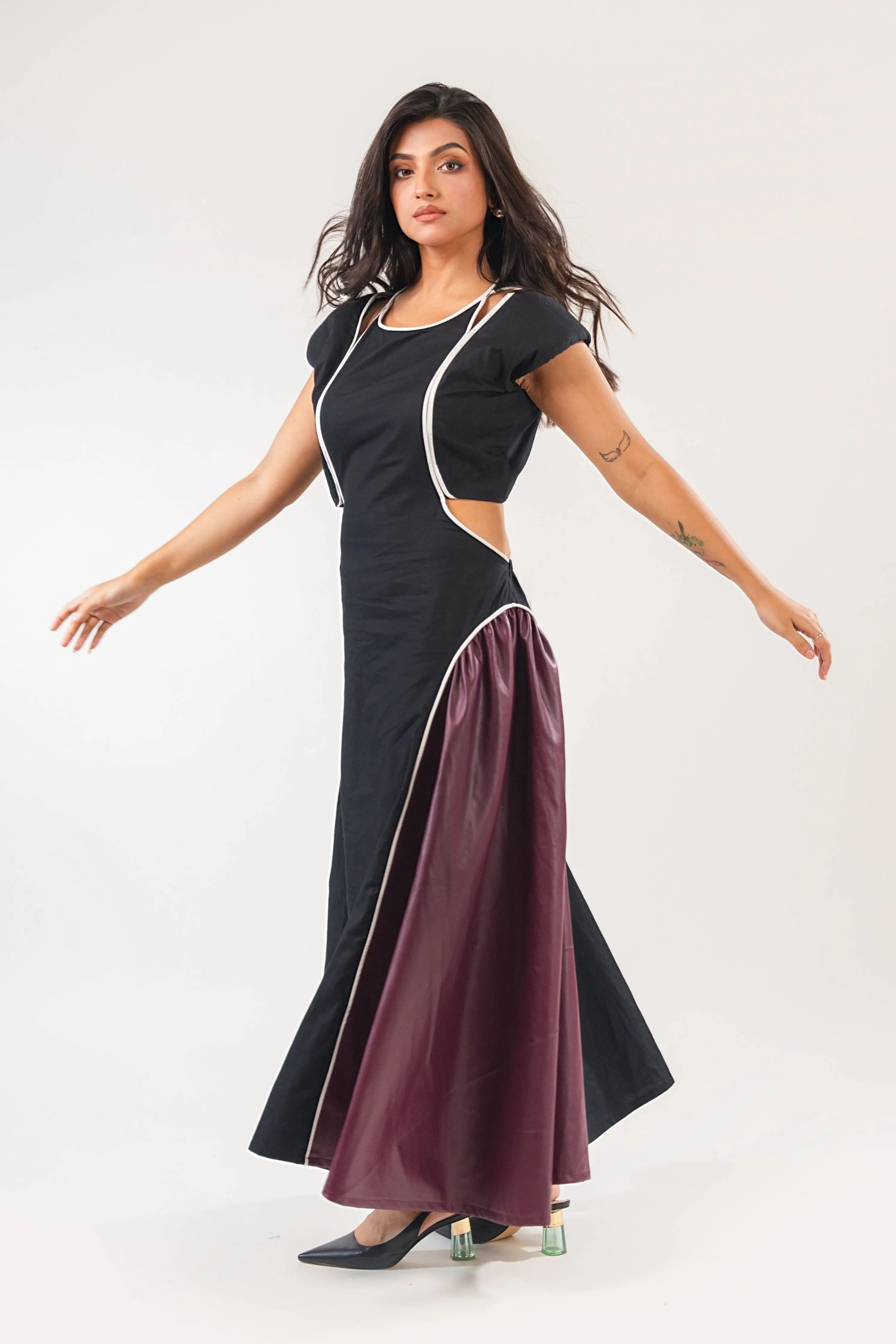 Leather Fusion Dress
