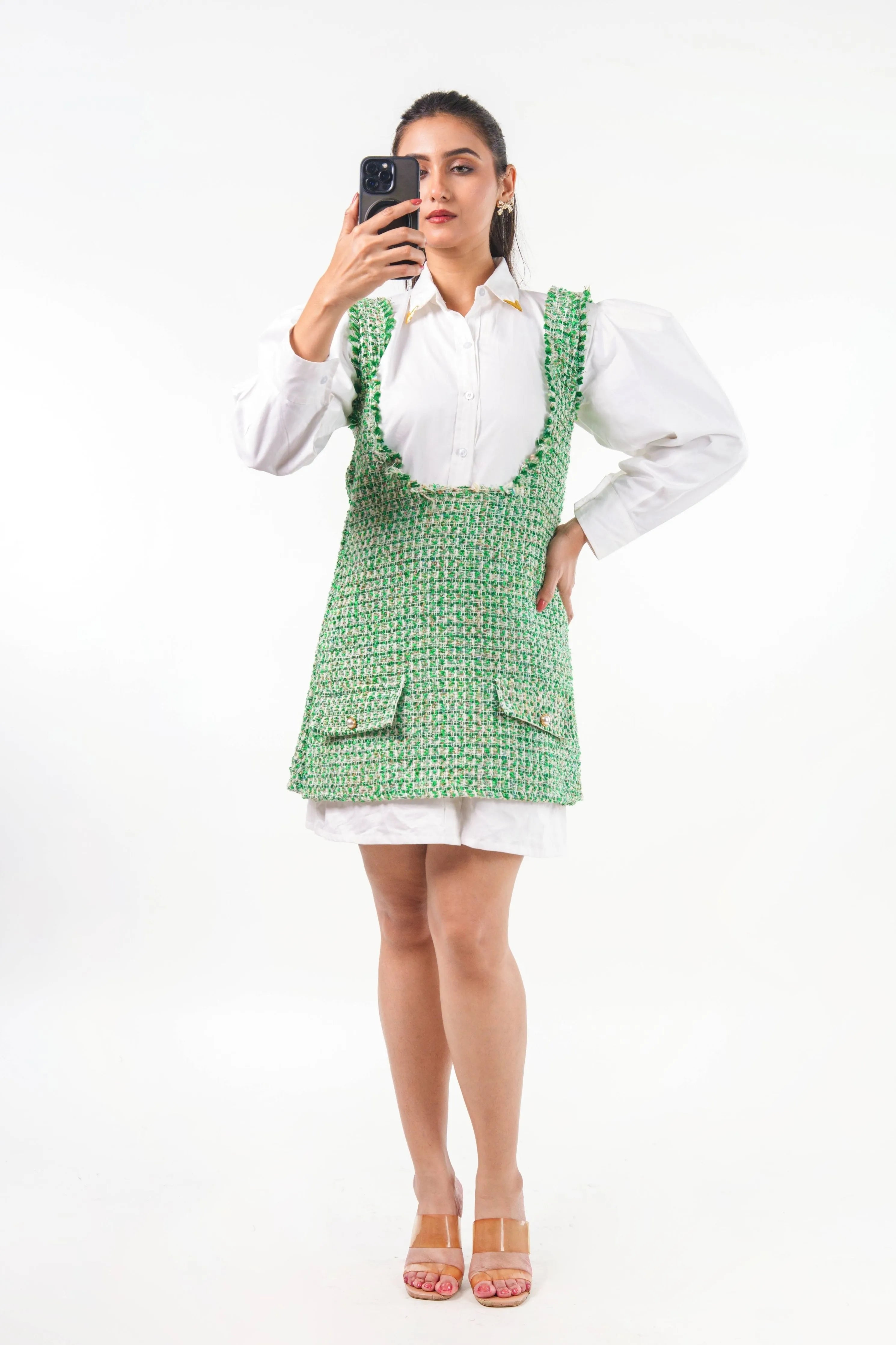 Tweed Layered Dress