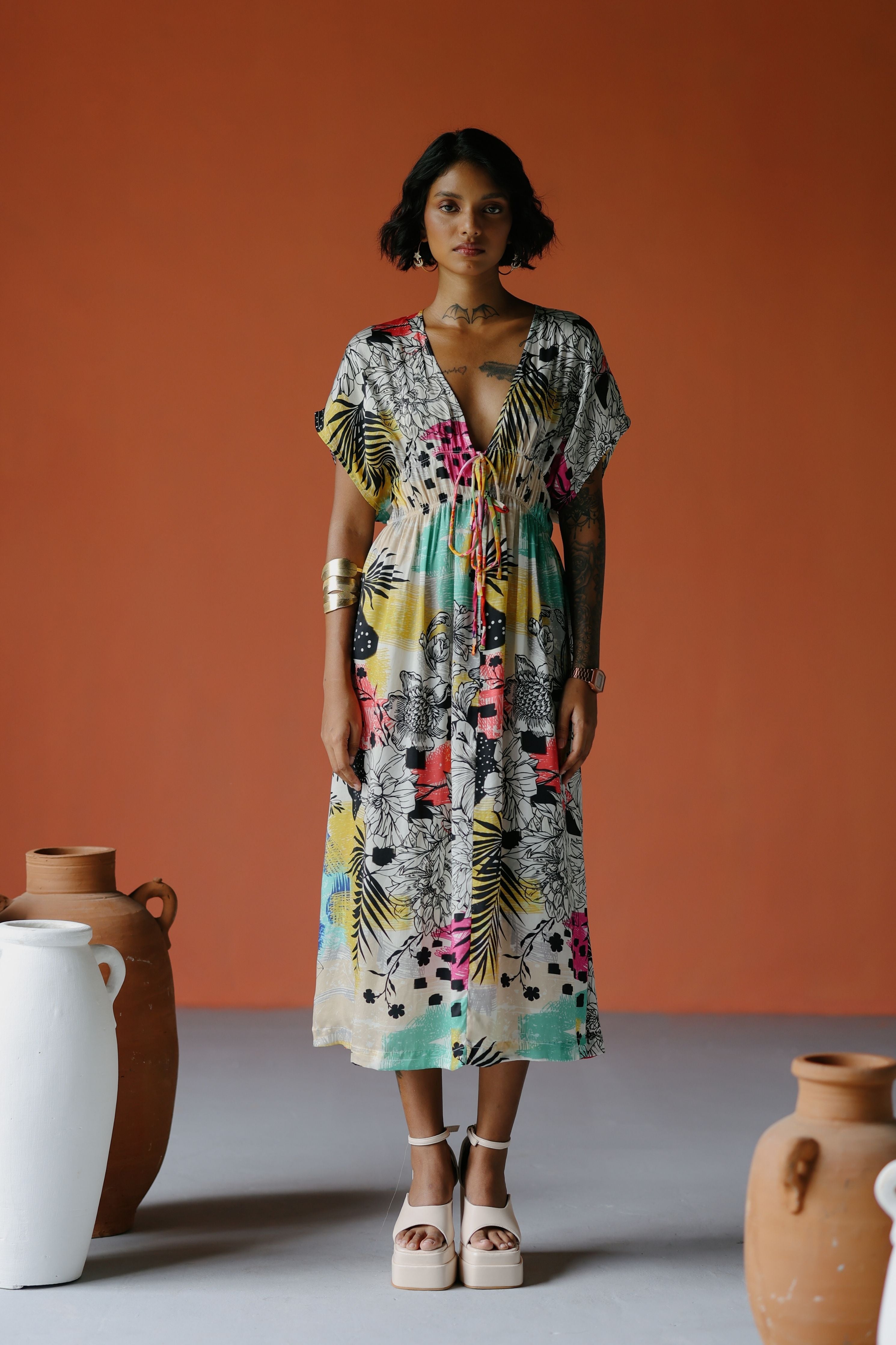 Drawstring Dress