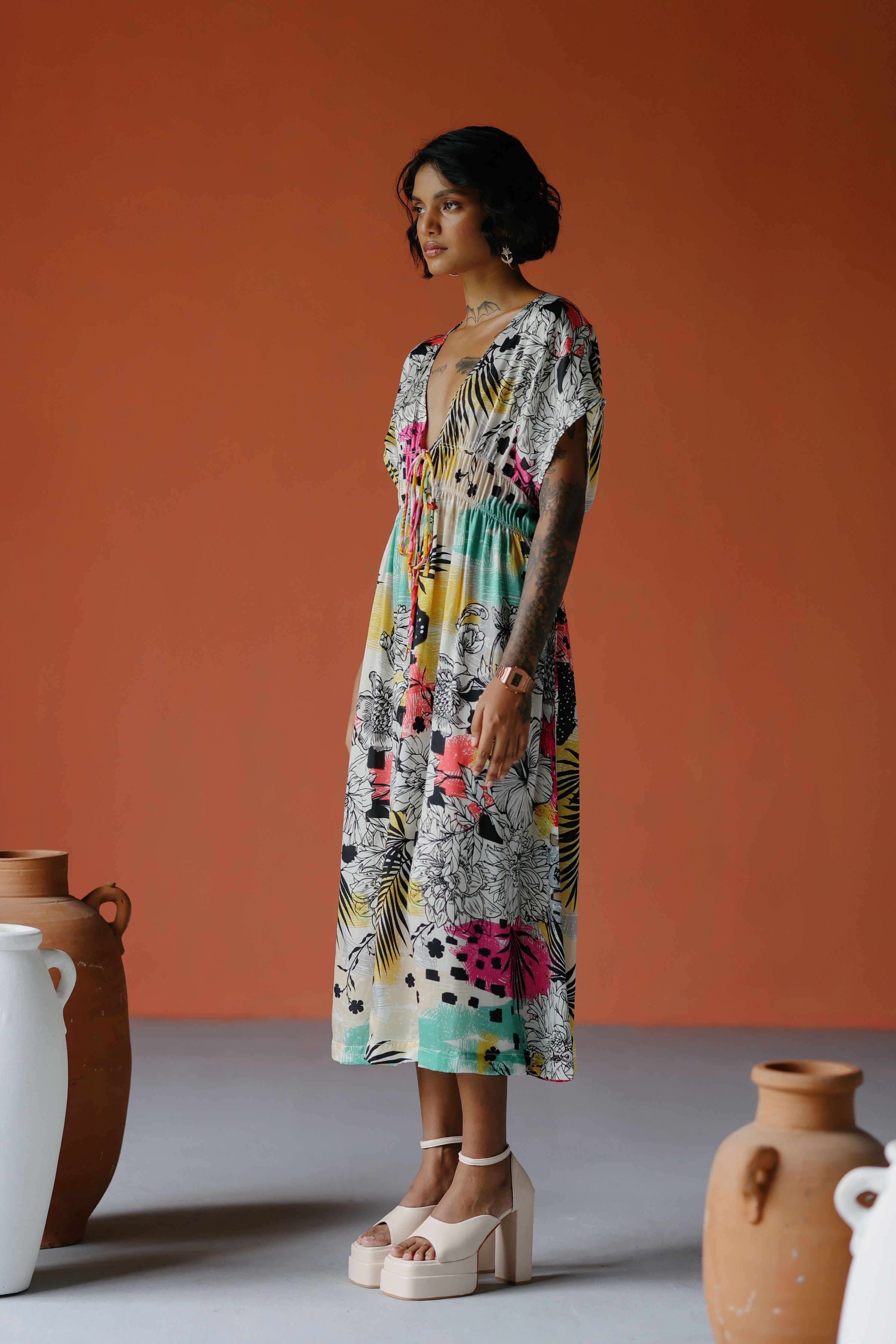 Drawstring Dress
