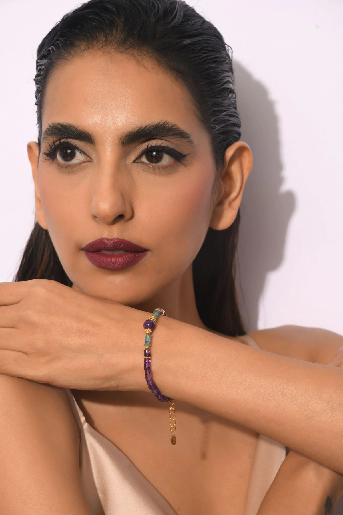 Inner Tide Bracelet (Amethyst And Apatite)
