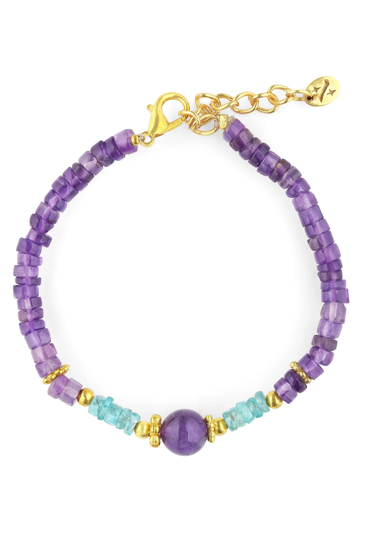 Inner Tide Bracelet (Amethyst And Apatite)