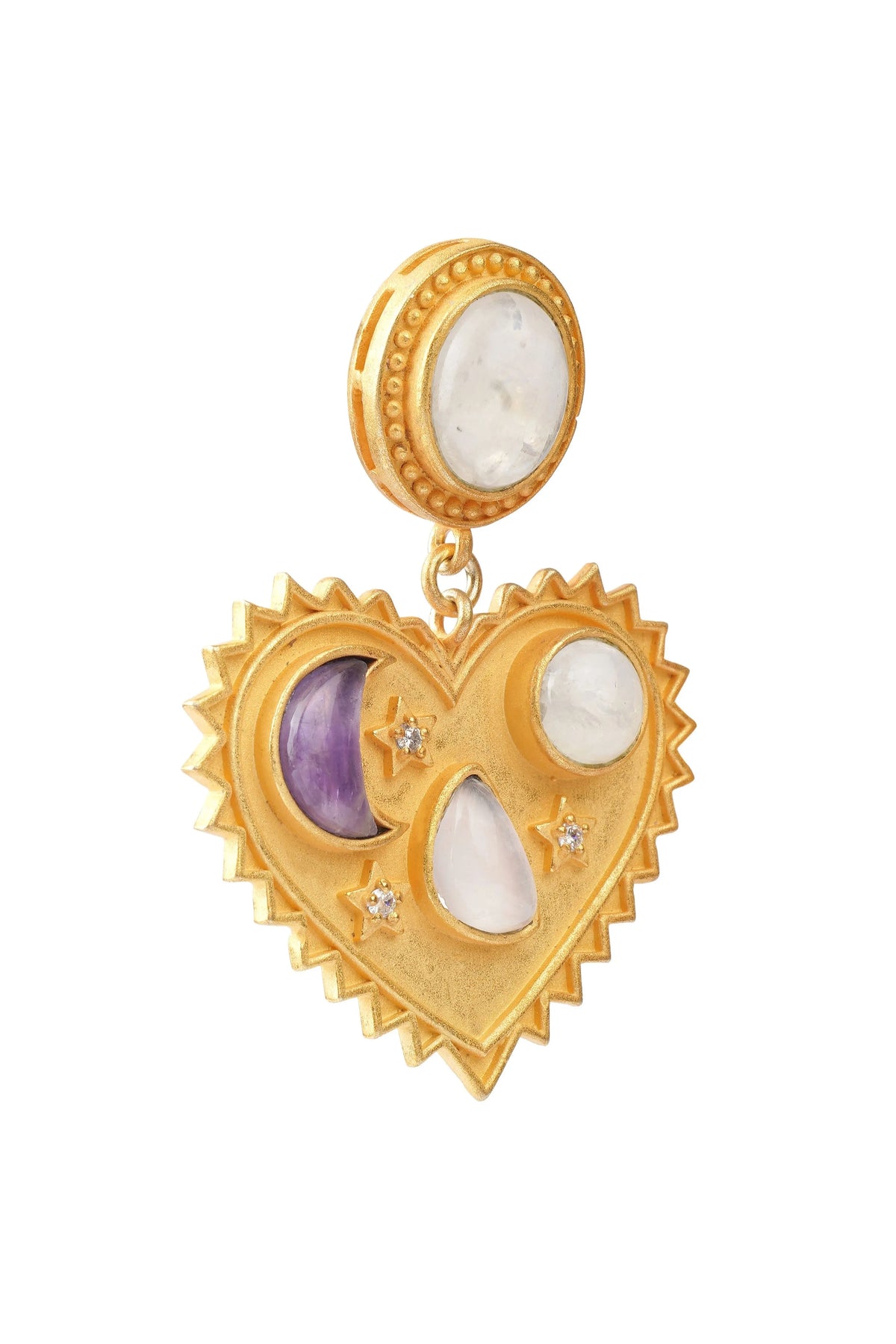 Moonlit Heart Earrings