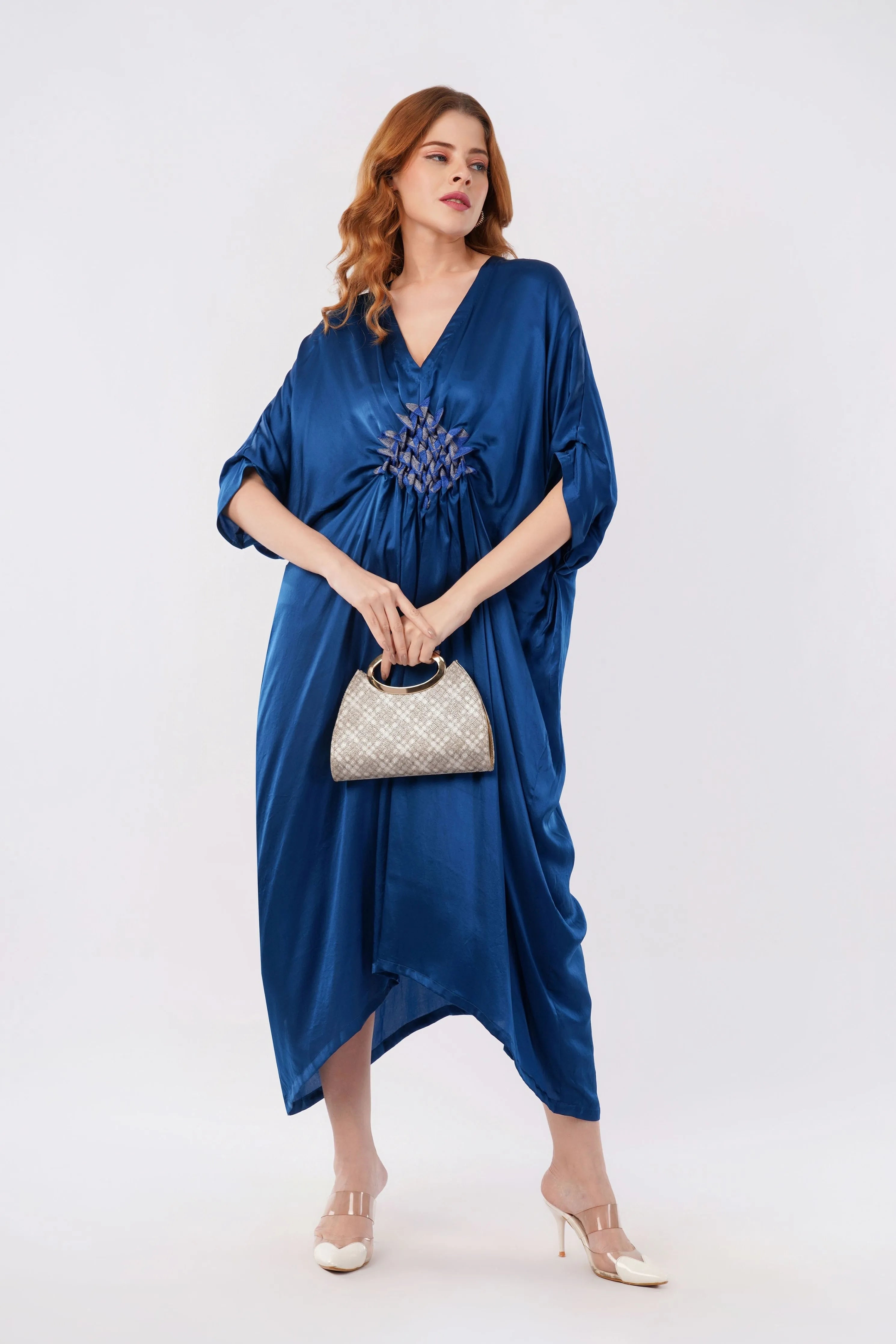 Smocked kaftan
