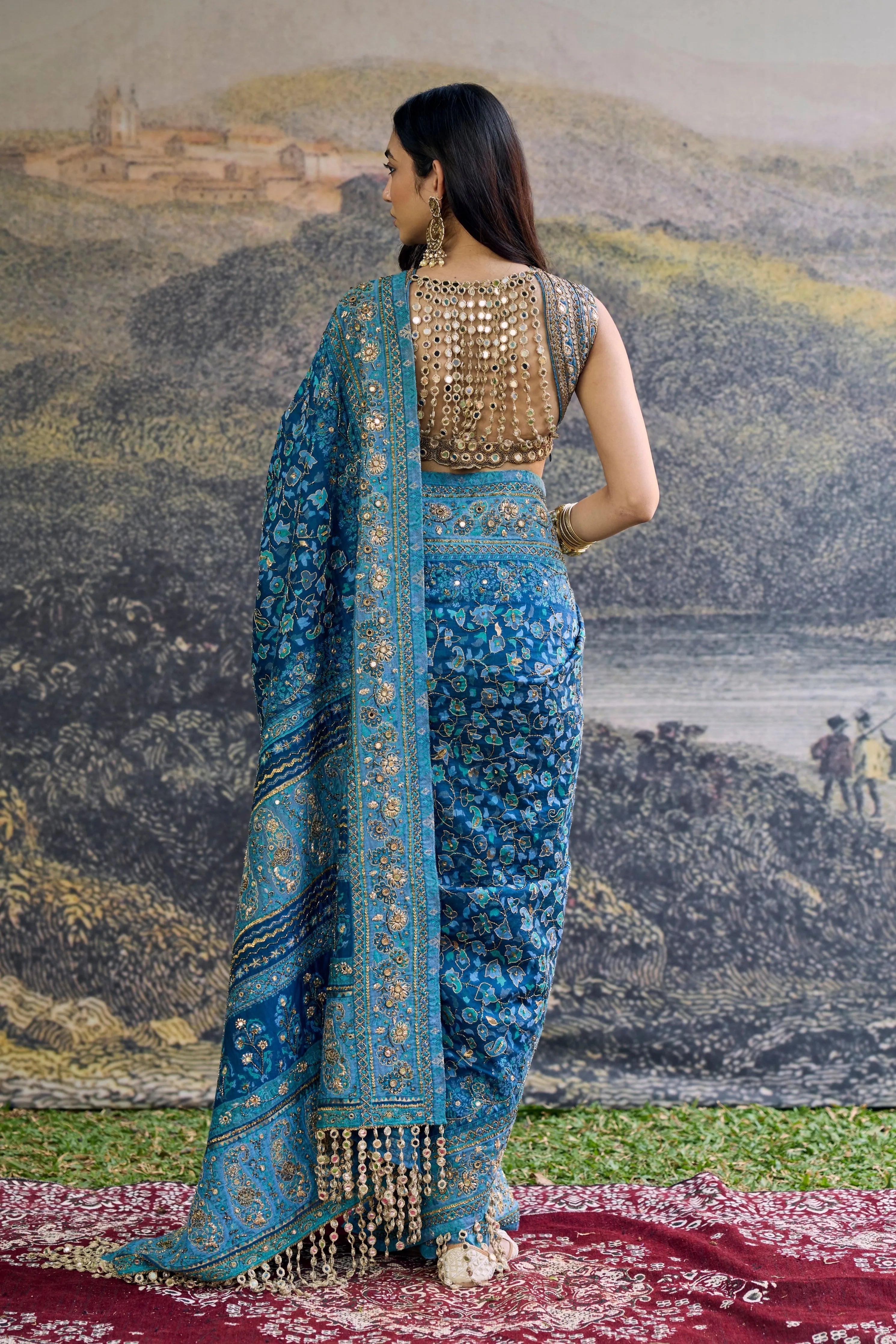 Neelambari Saree Set