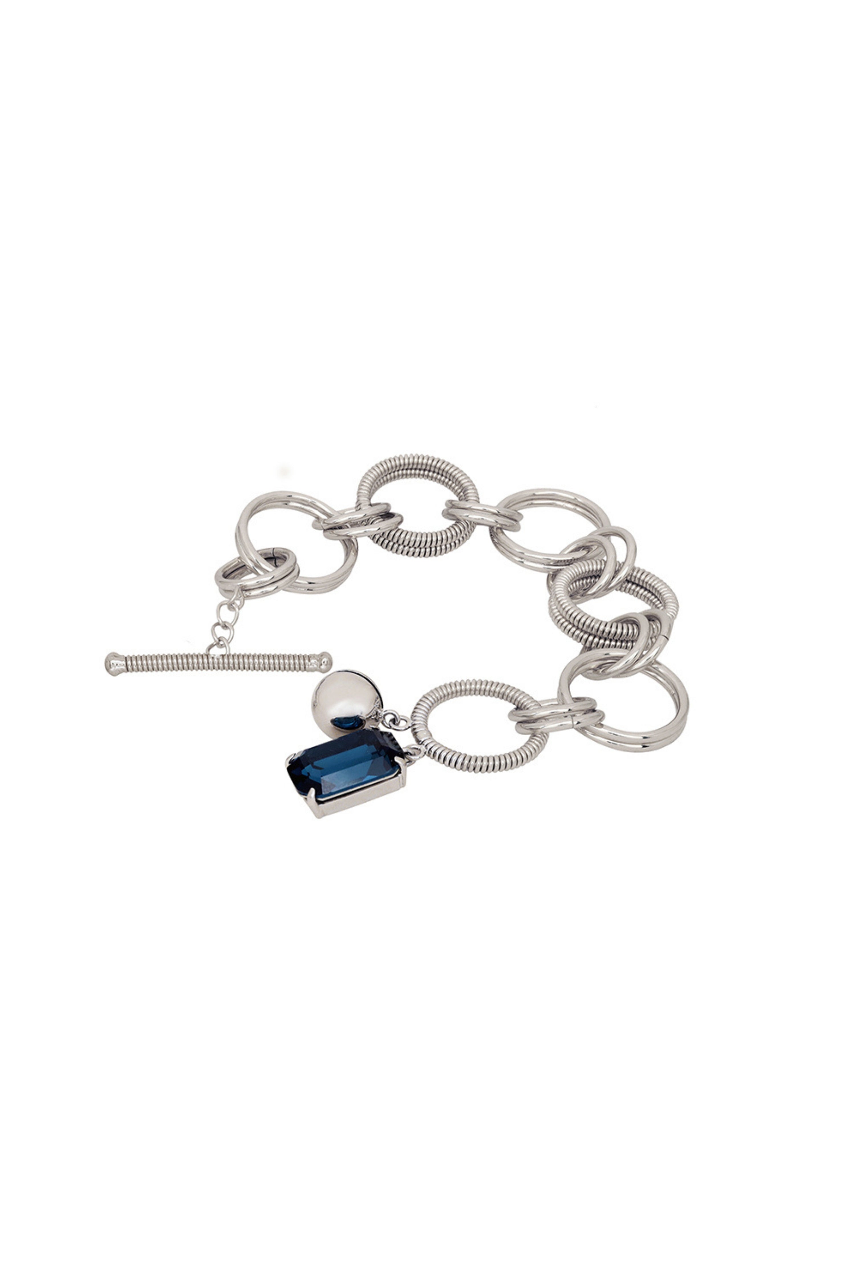 Silver Alyssa Charm Bracelet