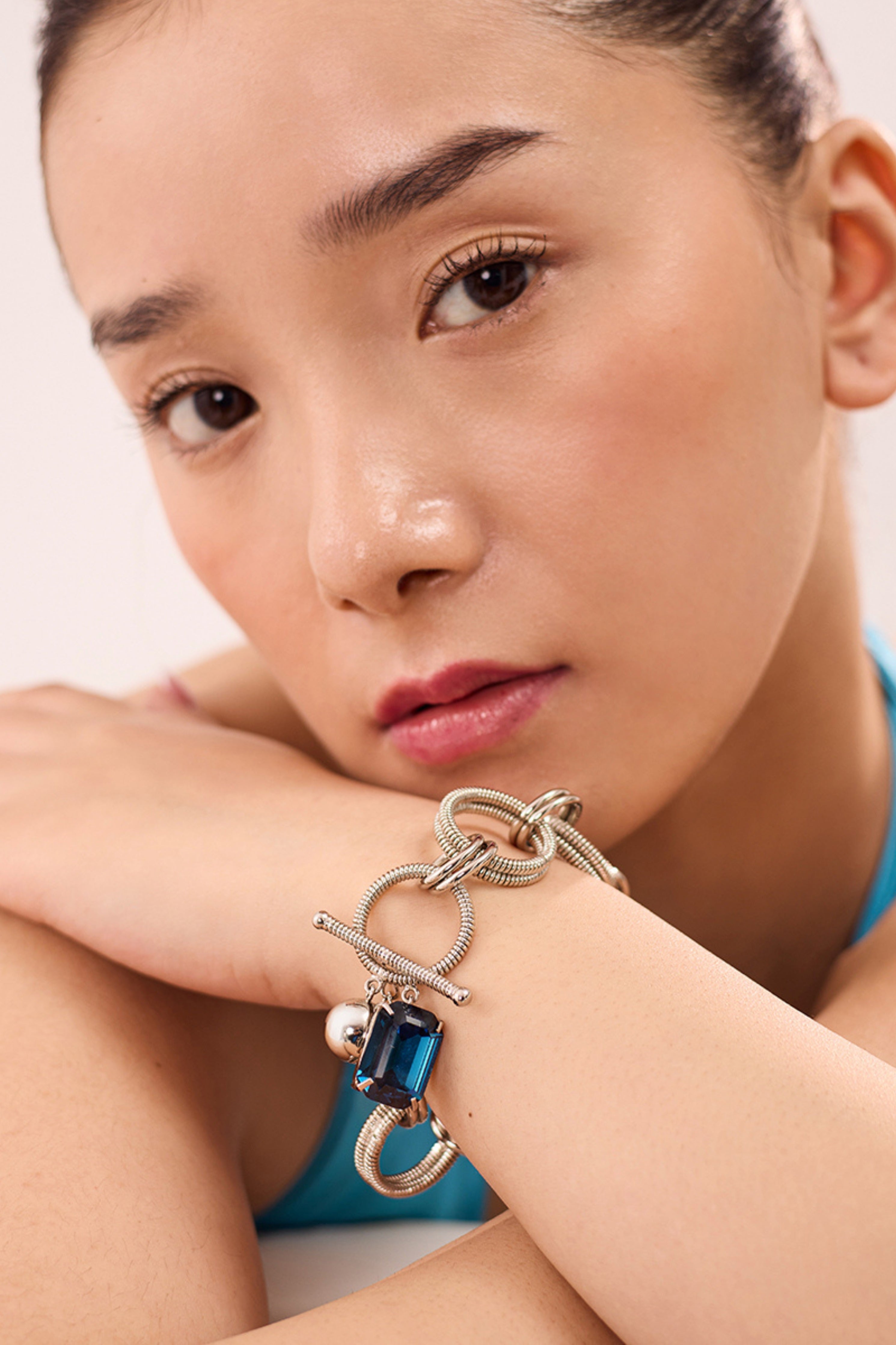 Silver Alyssa Charm Bracelet
