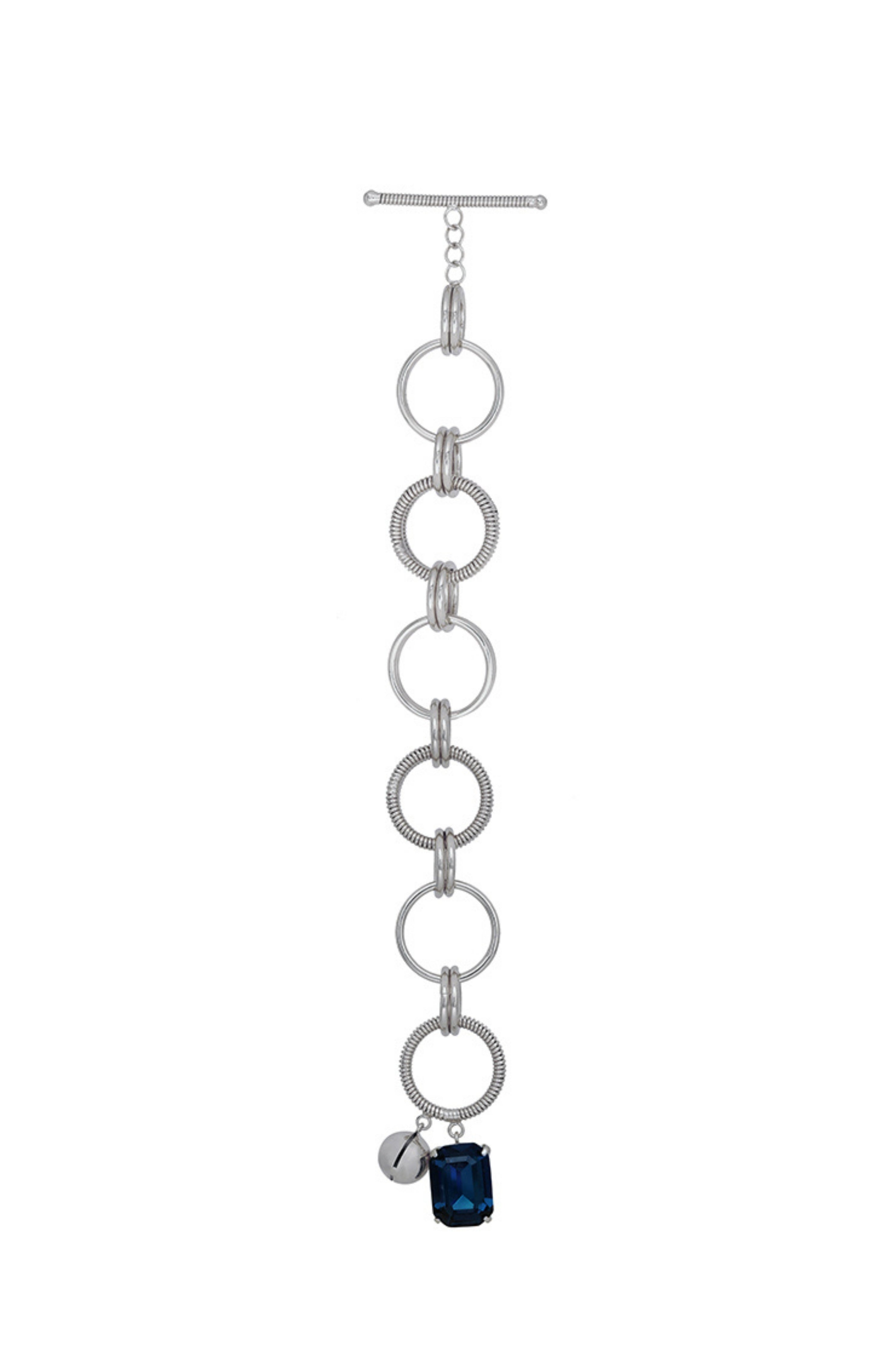 Silver Alyssa Charm Bracelet
