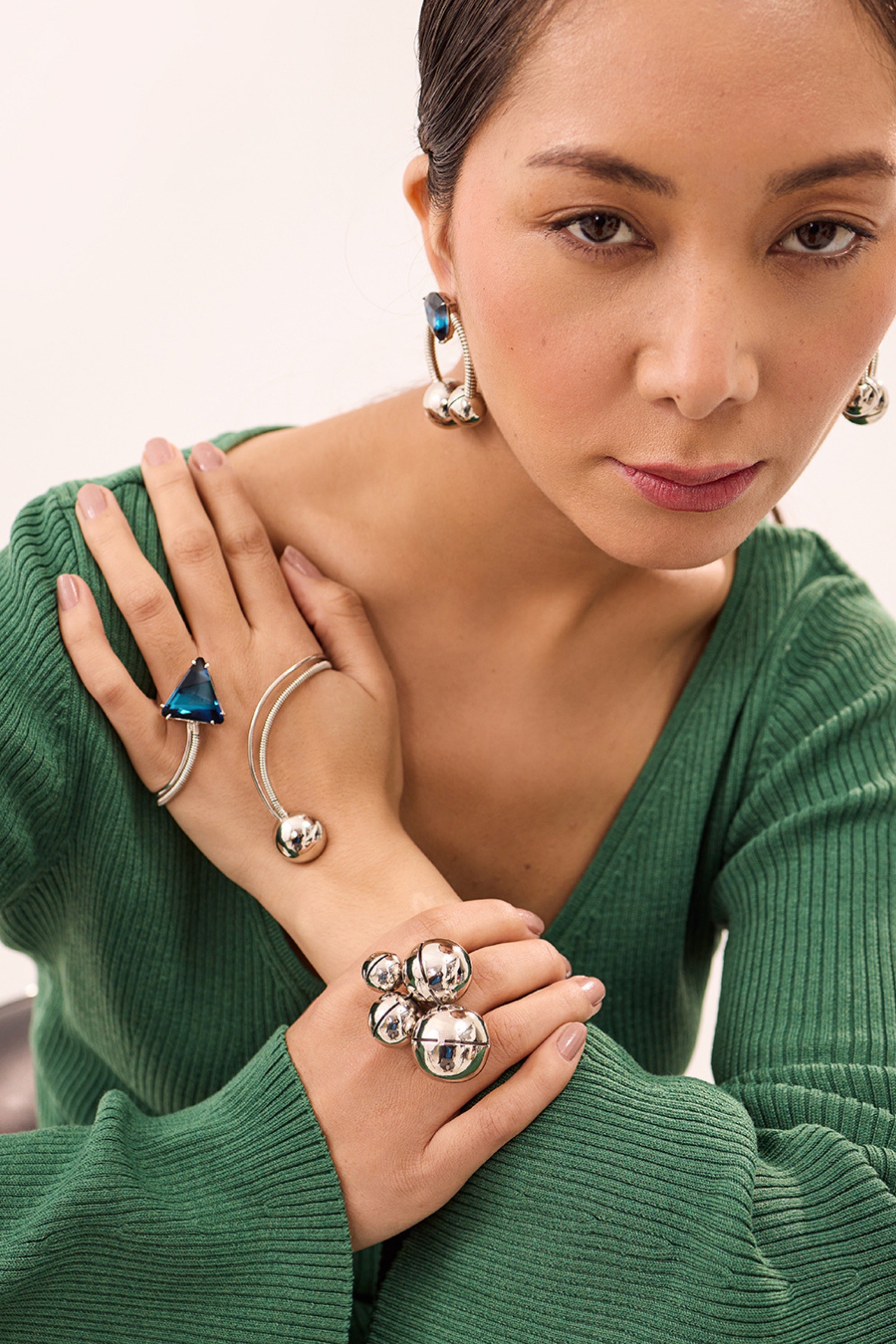 Silver Montreal Cluster Ring