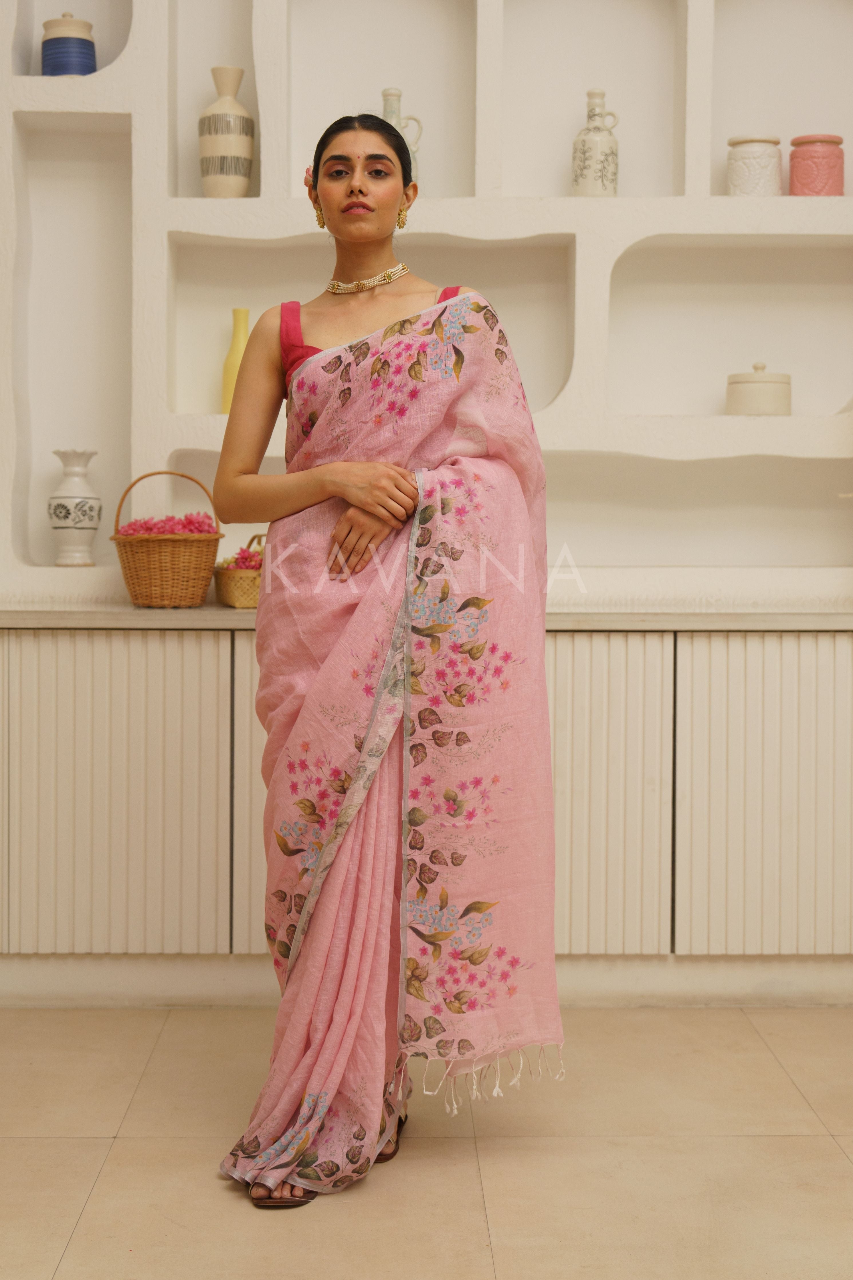 Nalini Linen Sari