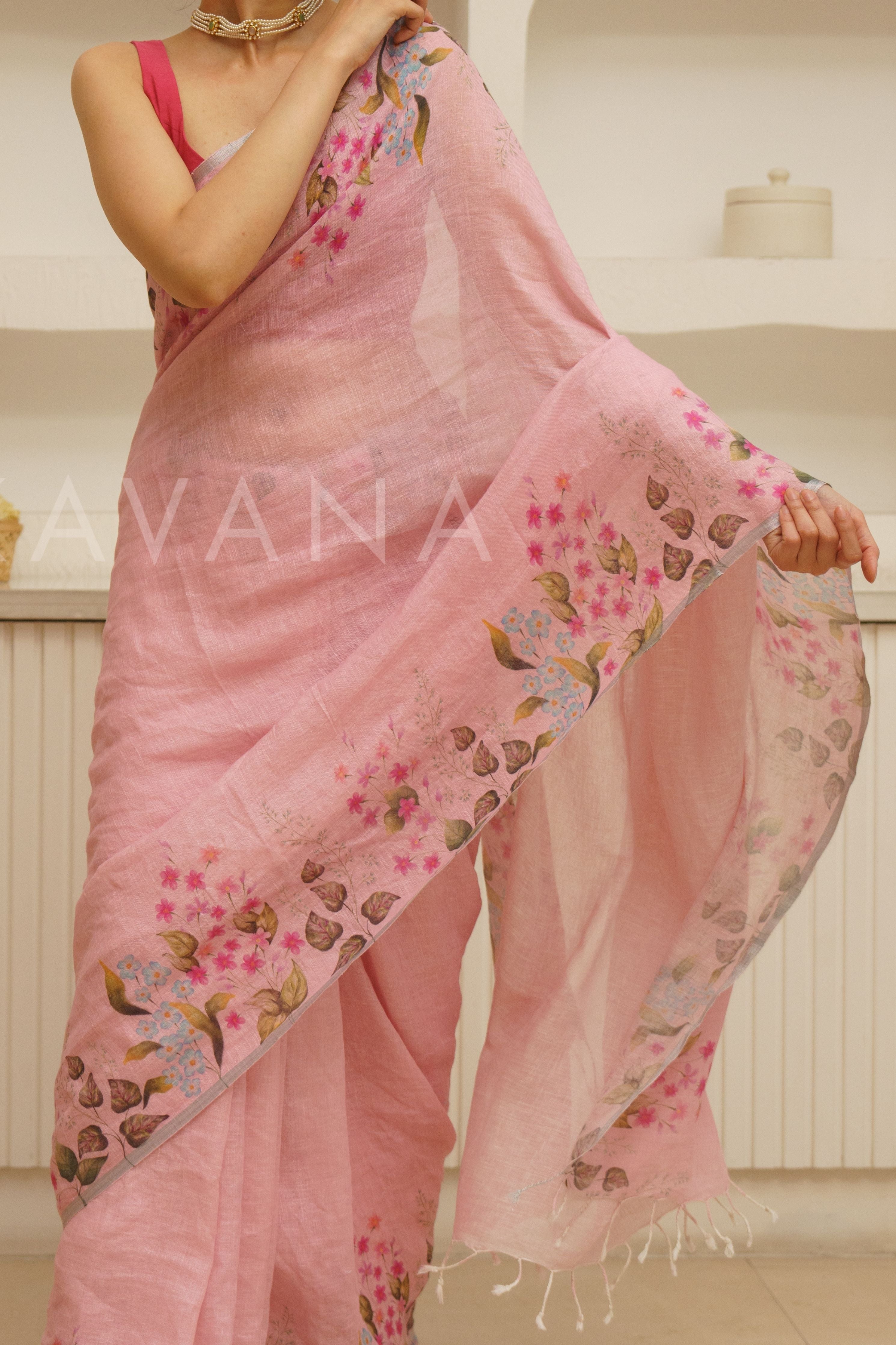 Nalini Linen Sari