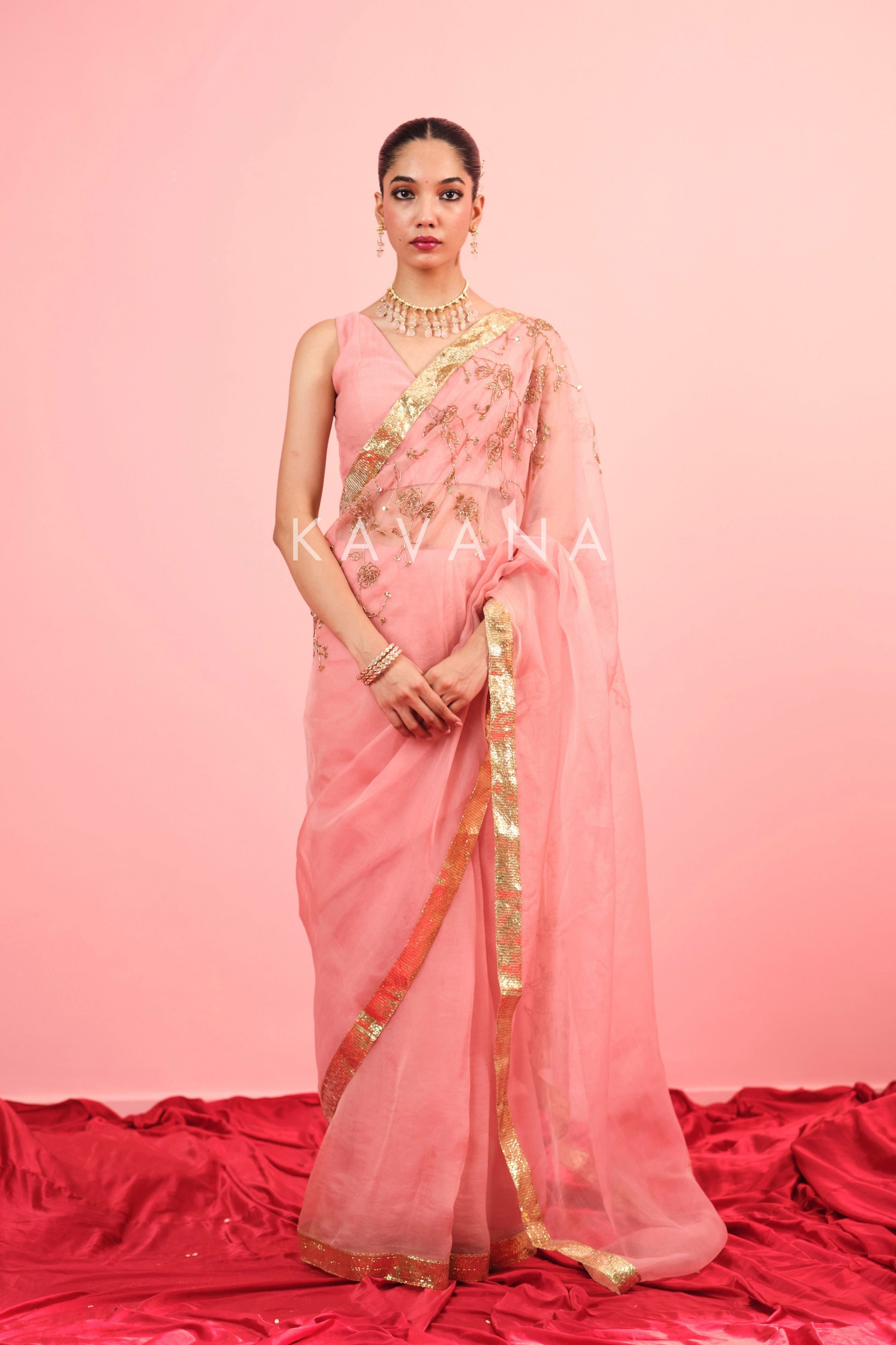 Naz Silk Organza Sari