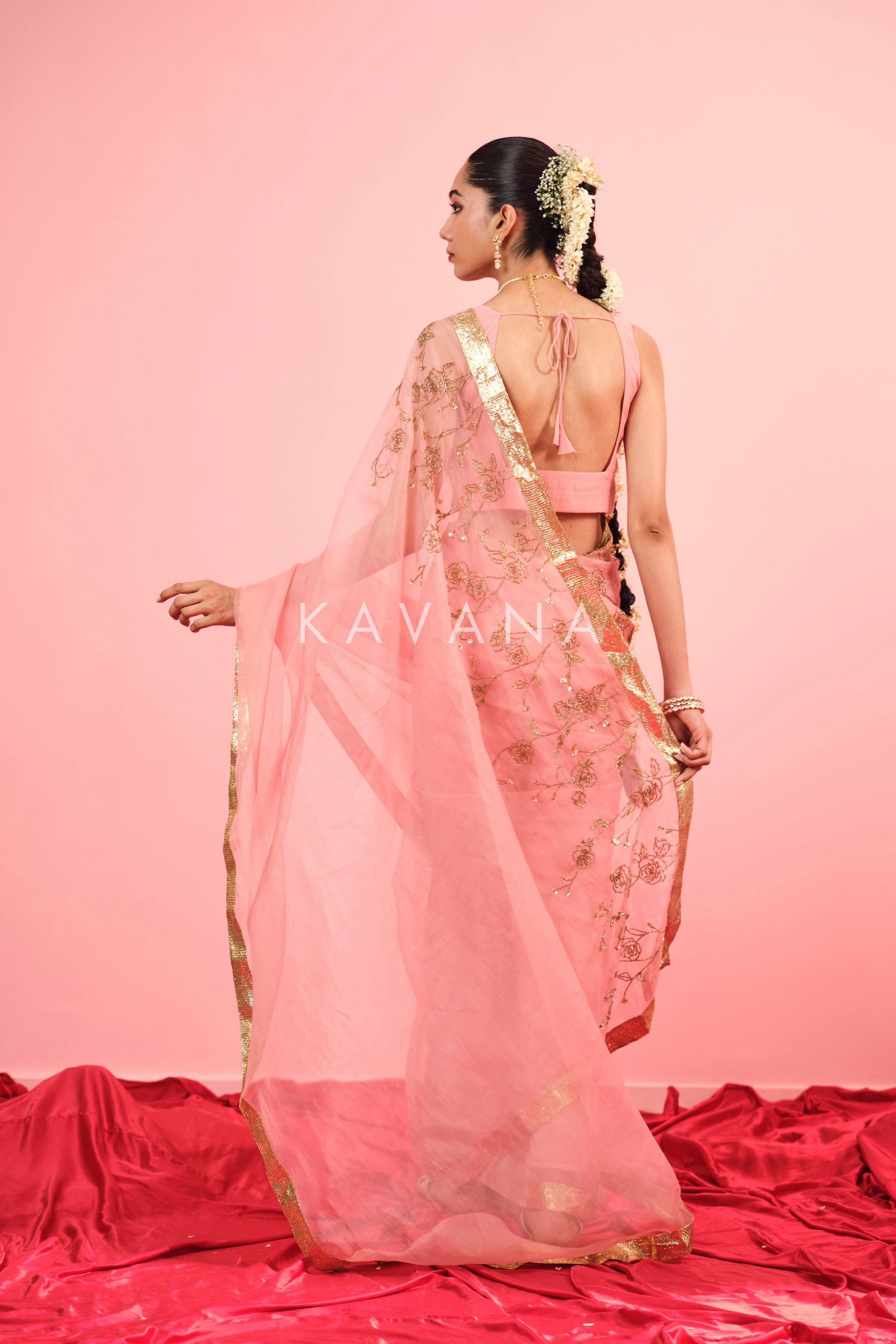 Naz Silk Organza Sari