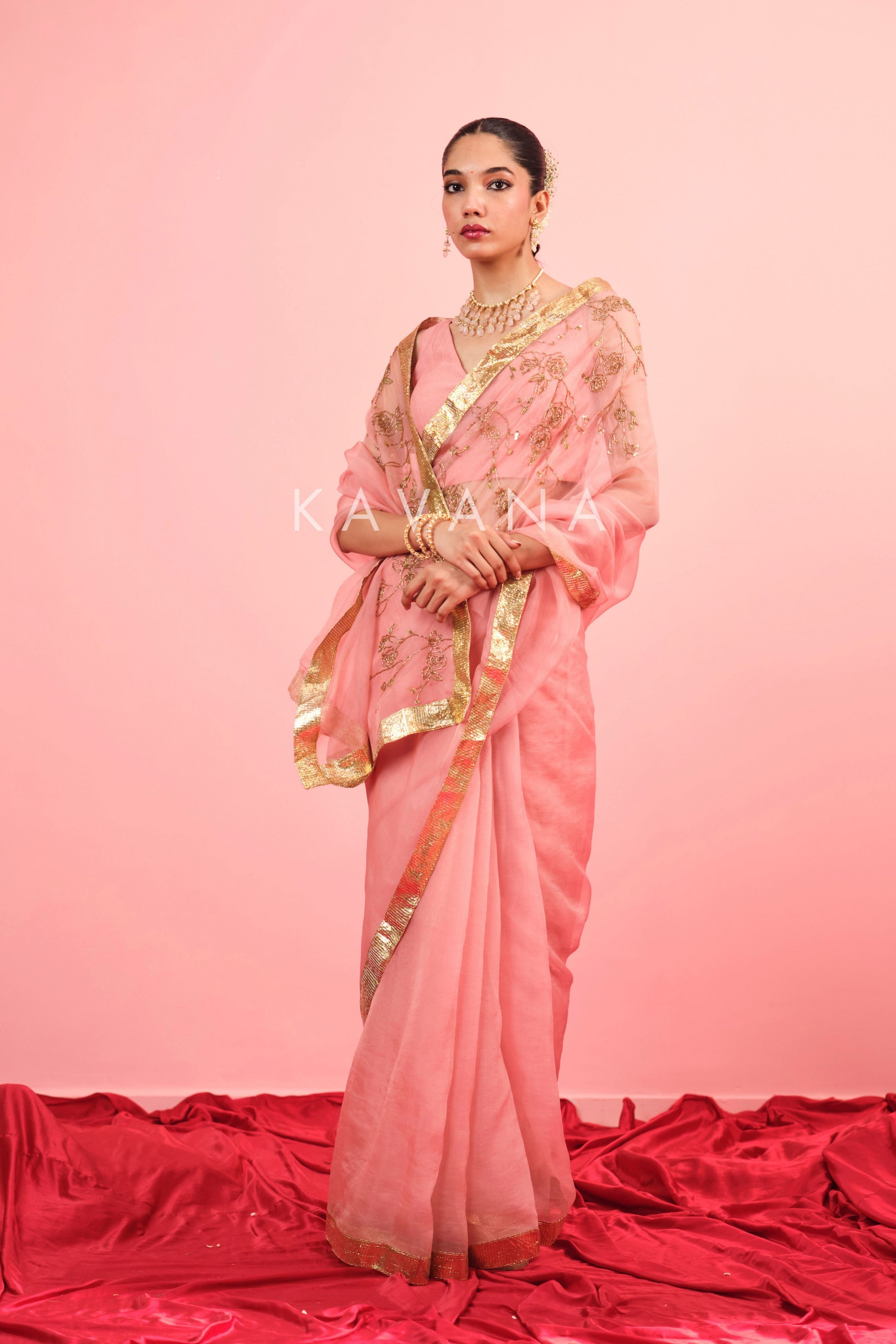 Naz Silk Organza Sari