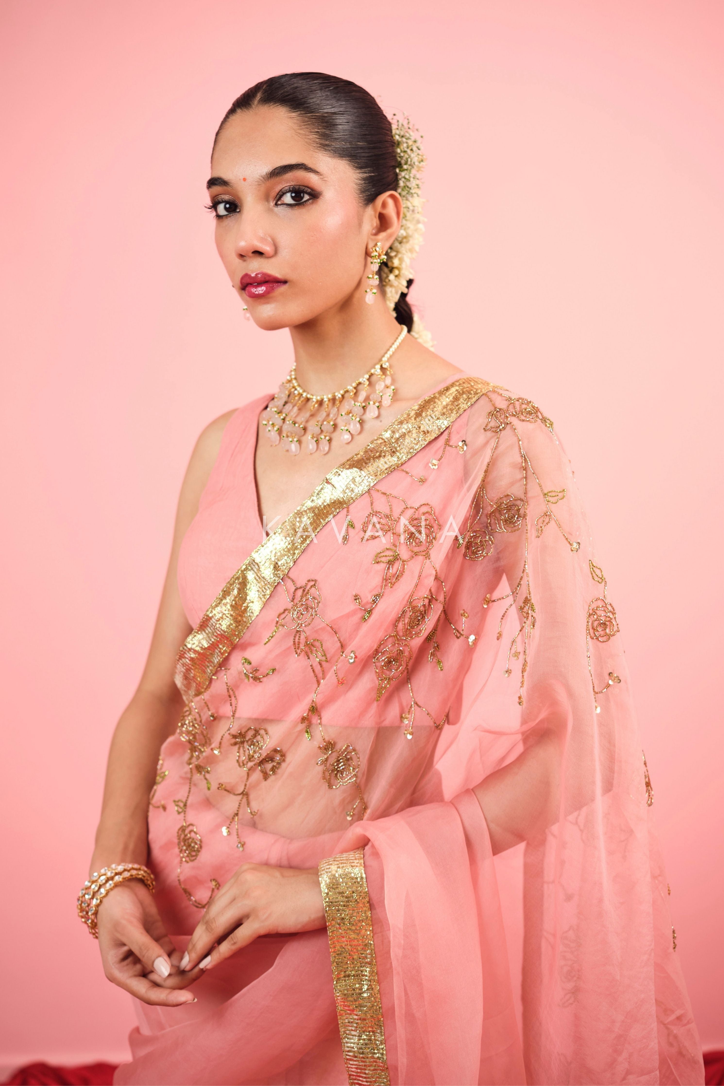 Naz Silk Organza Sari